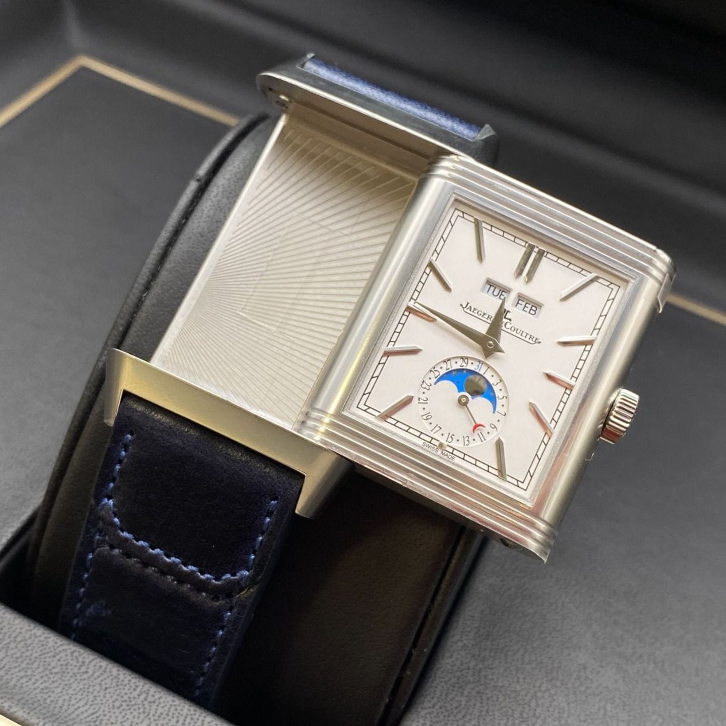 Jaeger-LeCoultre Reverso Duoface Q3918420 (2023) - Blauw wijzerplaat 49mm Staal (5/8)