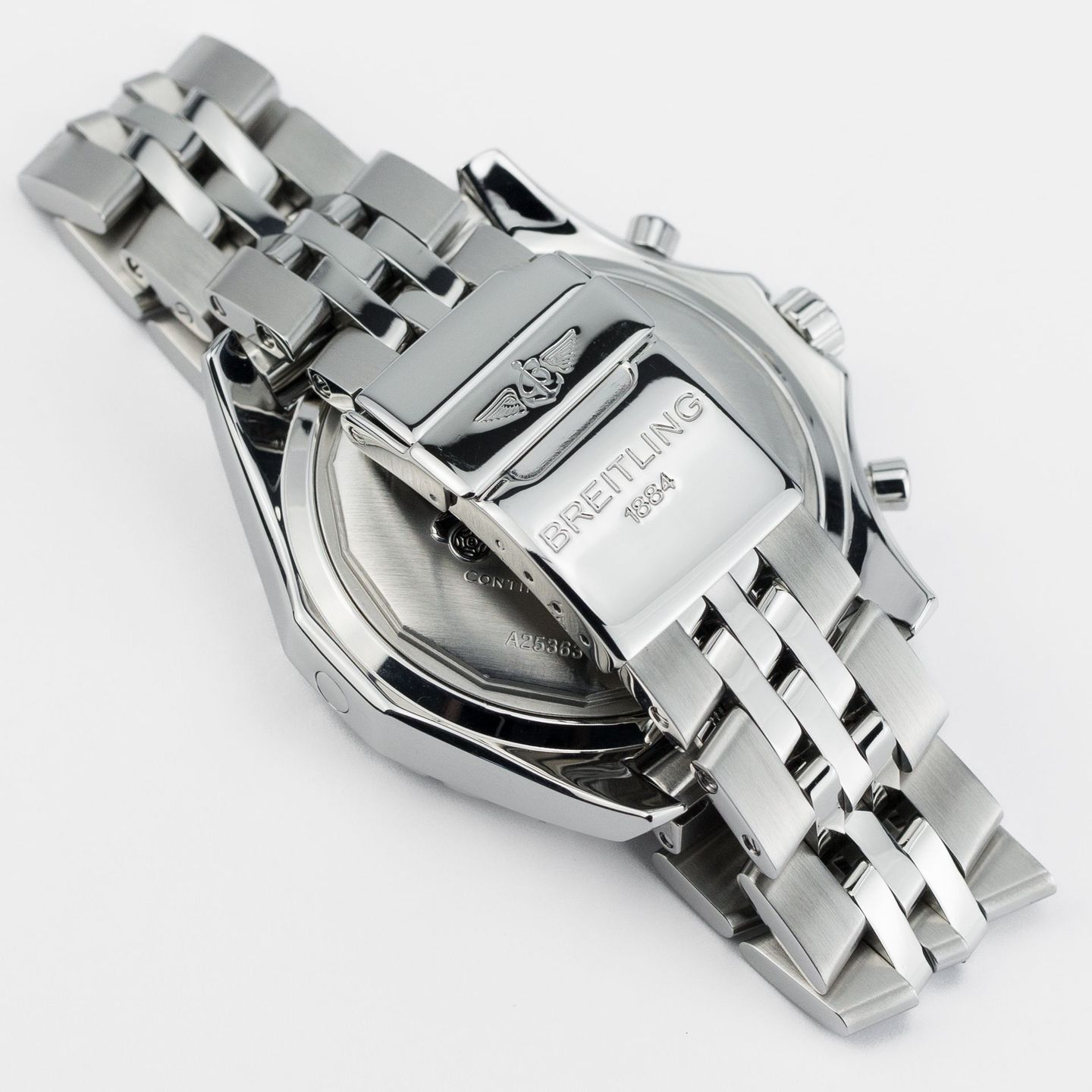 Breitling Bentley Motors A2536313/B814 (2009) - Zwart wijzerplaat 49mm Staal (8/8)