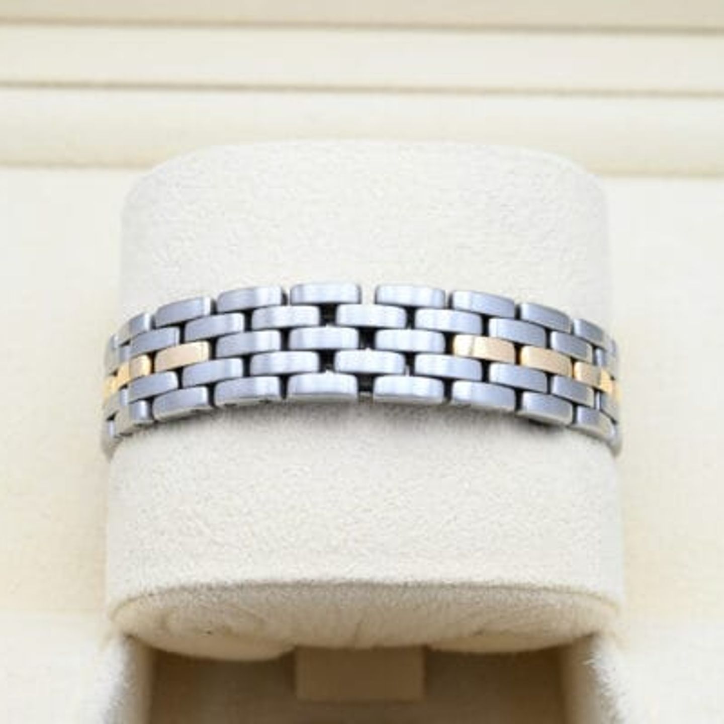 Cartier Panthère 1057920 (Unknown (random serial)) - White dial 24 mm Gold/Steel case (6/8)