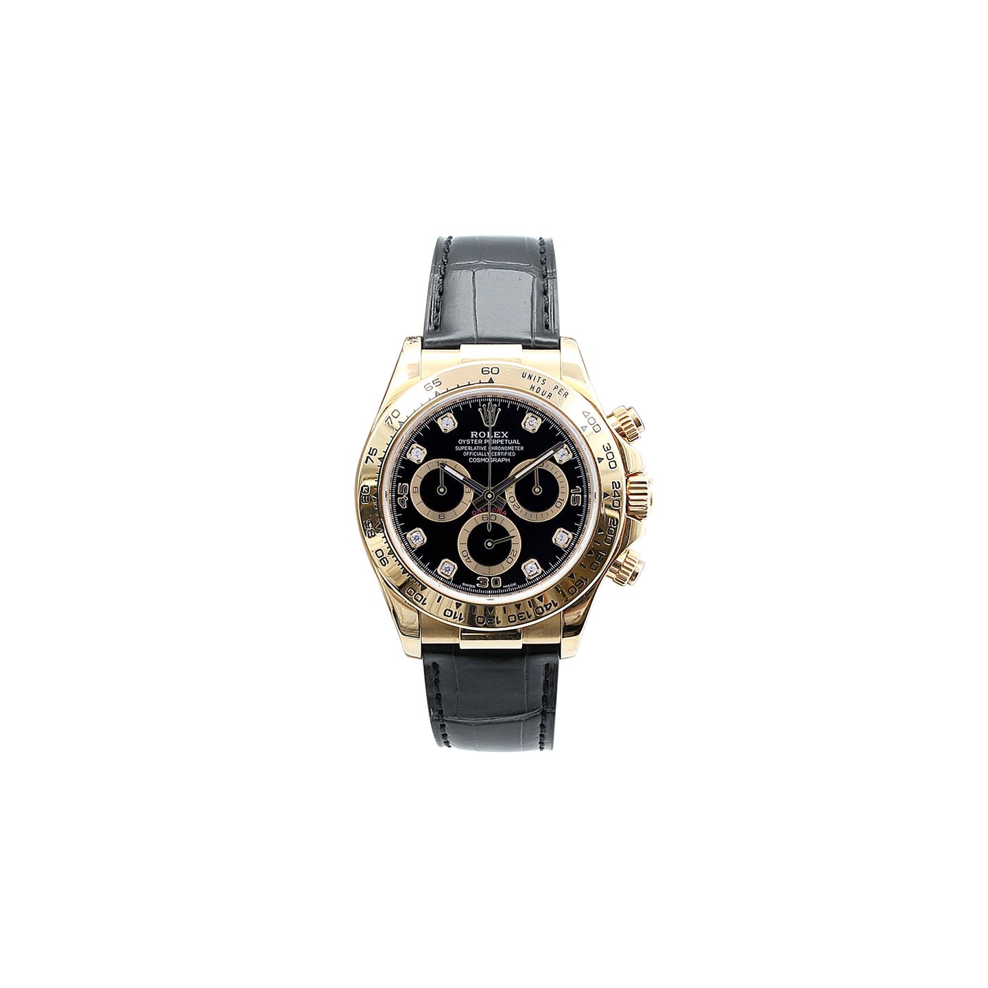 Rolex Daytona 116518 (Onbekend (willekeurig serienummer)) - Zwart wijzerplaat 40mm Geelgoud (4/8)