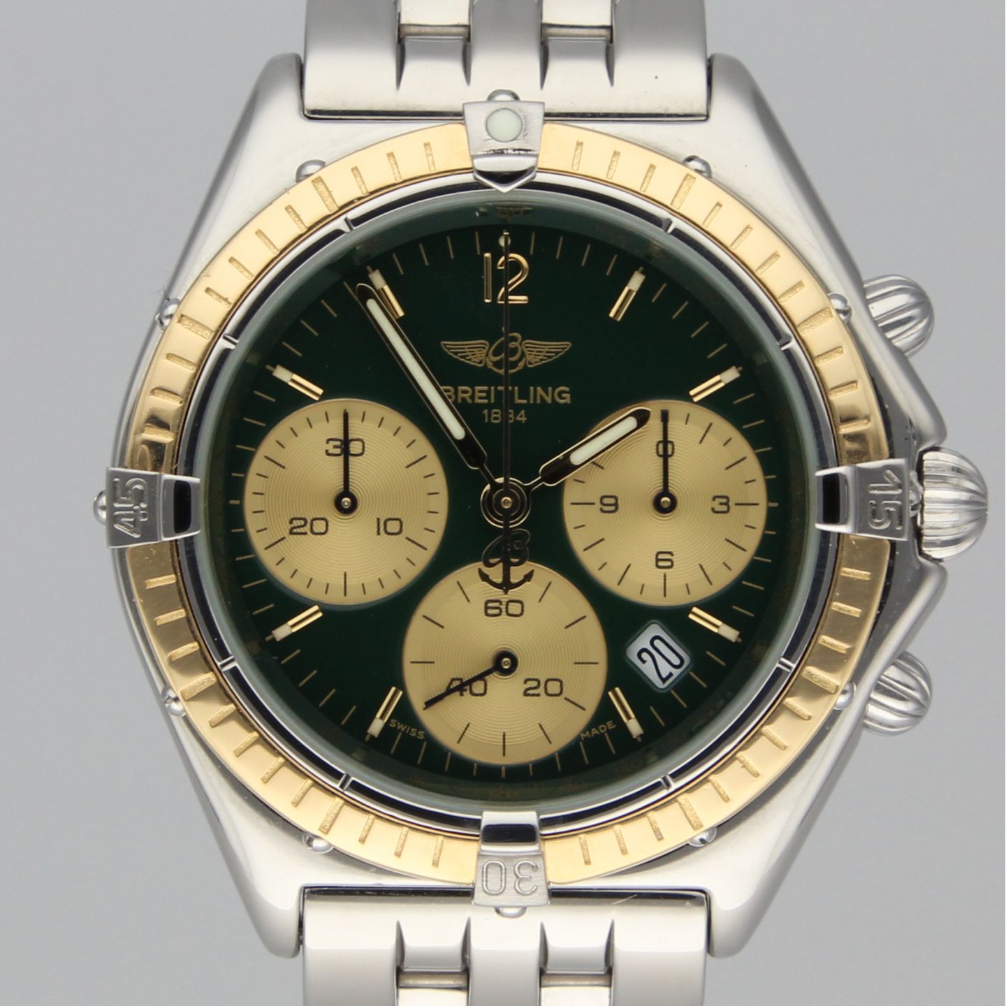 Breitling Chronomat D55046 (Onbekend (willekeurig serienummer)) - Zwart wijzerplaat 37mm Staal (1/8)