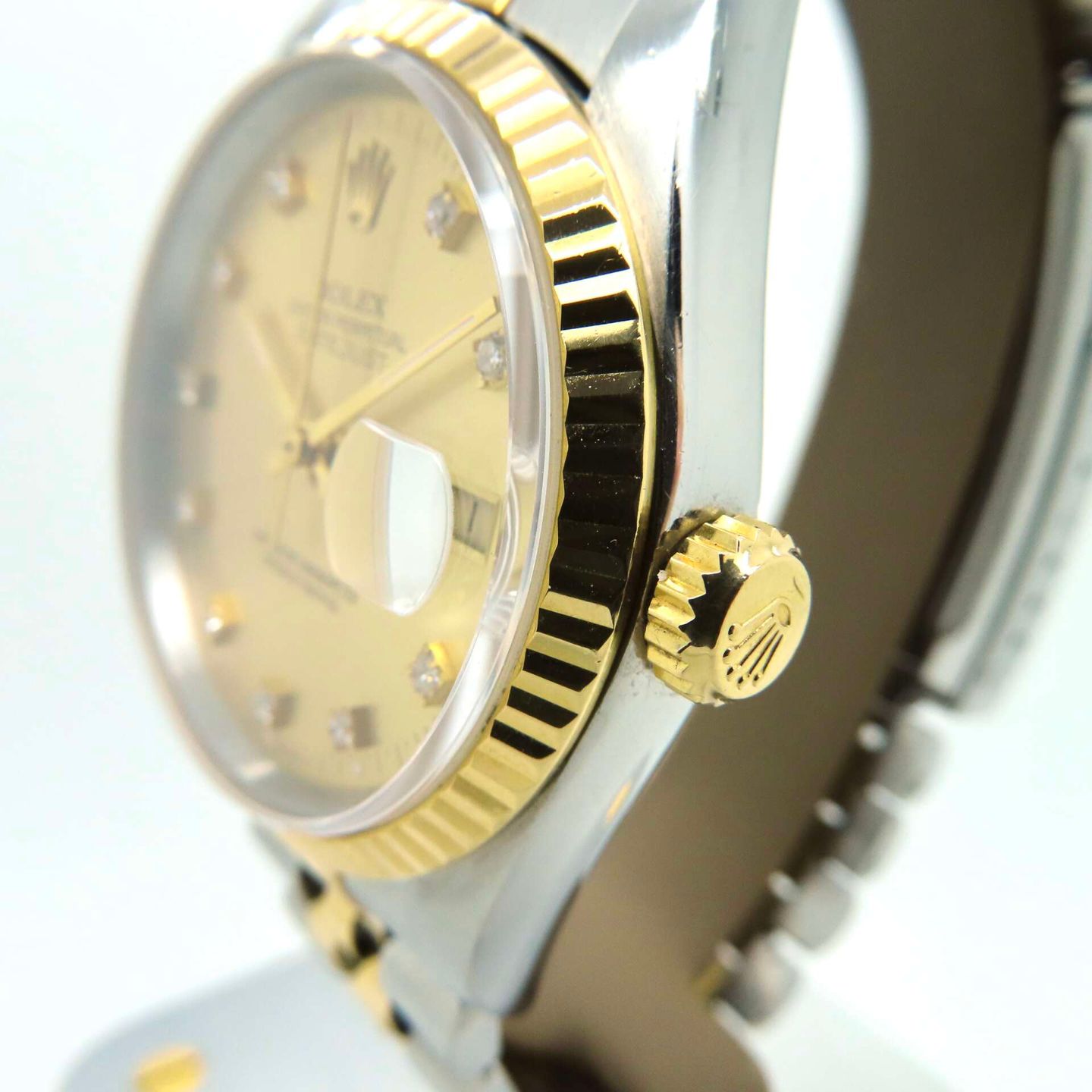 Rolex Datejust 36 16233 (1994) - Gold dial 36 mm Gold/Steel case (3/8)