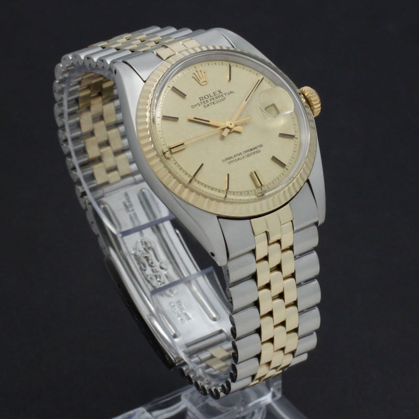 Rolex Datejust 1601 (1972) - Goud wijzerplaat 36mm Goud/Staal (6/7)