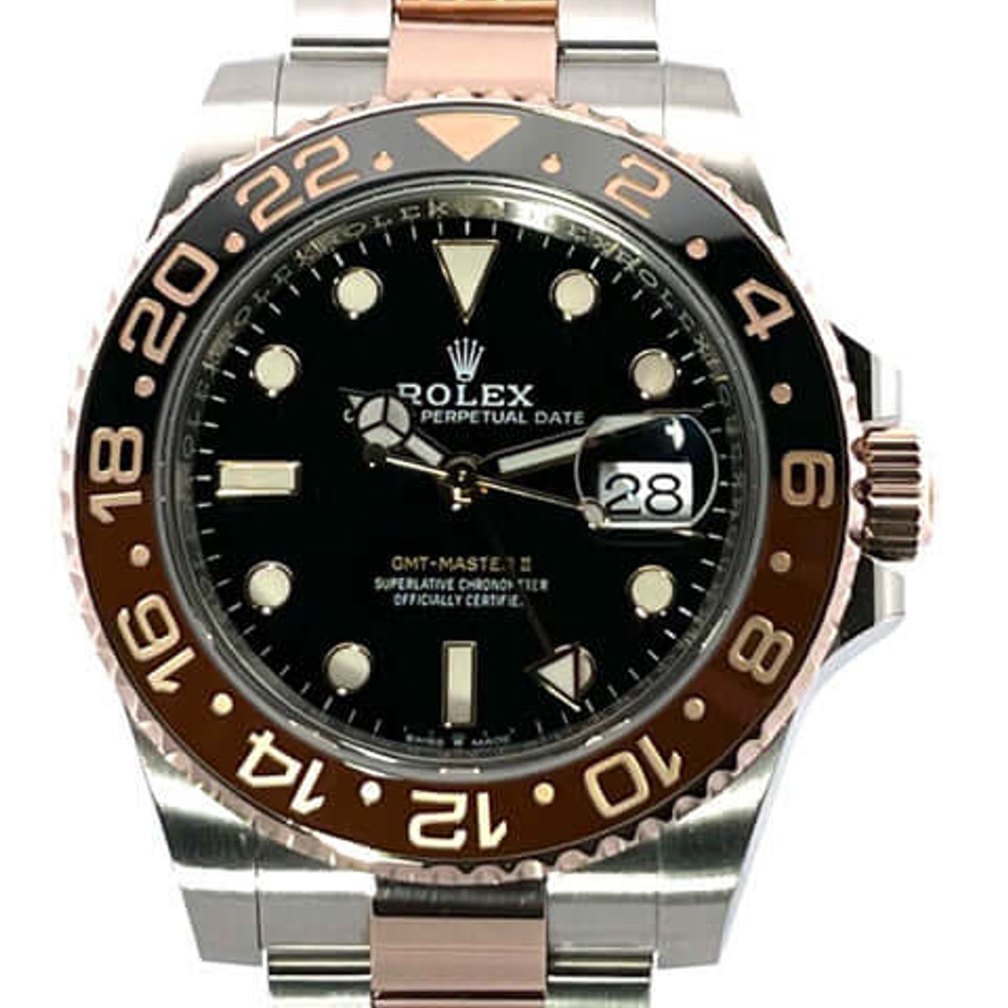 Rolex GMT-Master II 126711CHNR (2024) - Black dial 40 mm Gold/Steel case (1/8)