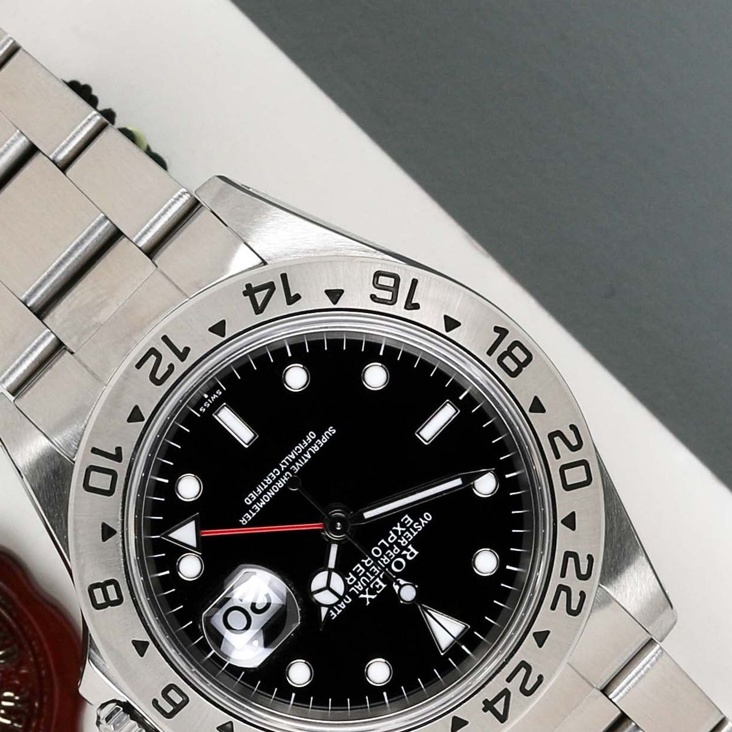 Rolex Explorer II 16570 (1999) - Zwart wijzerplaat 40mm Staal (4/8)