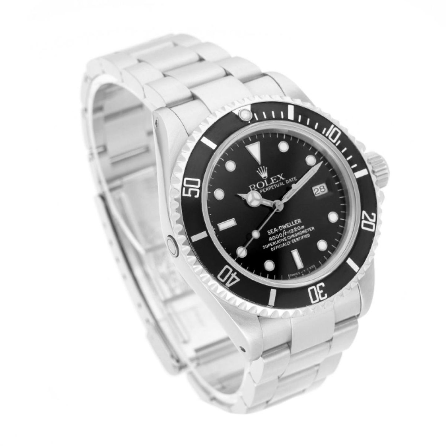 Rolex Sea-Dweller 4000 16600 (1996) - Zwart wijzerplaat 40mm Staal (3/5)
