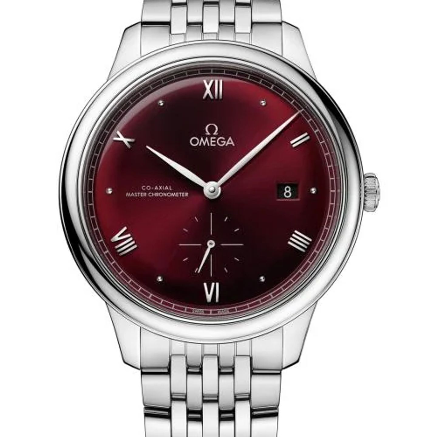 Omega De Ville 434.10.41.20.11.001 (2026) - Rood wijzerplaat 41mm Staal (1/1)