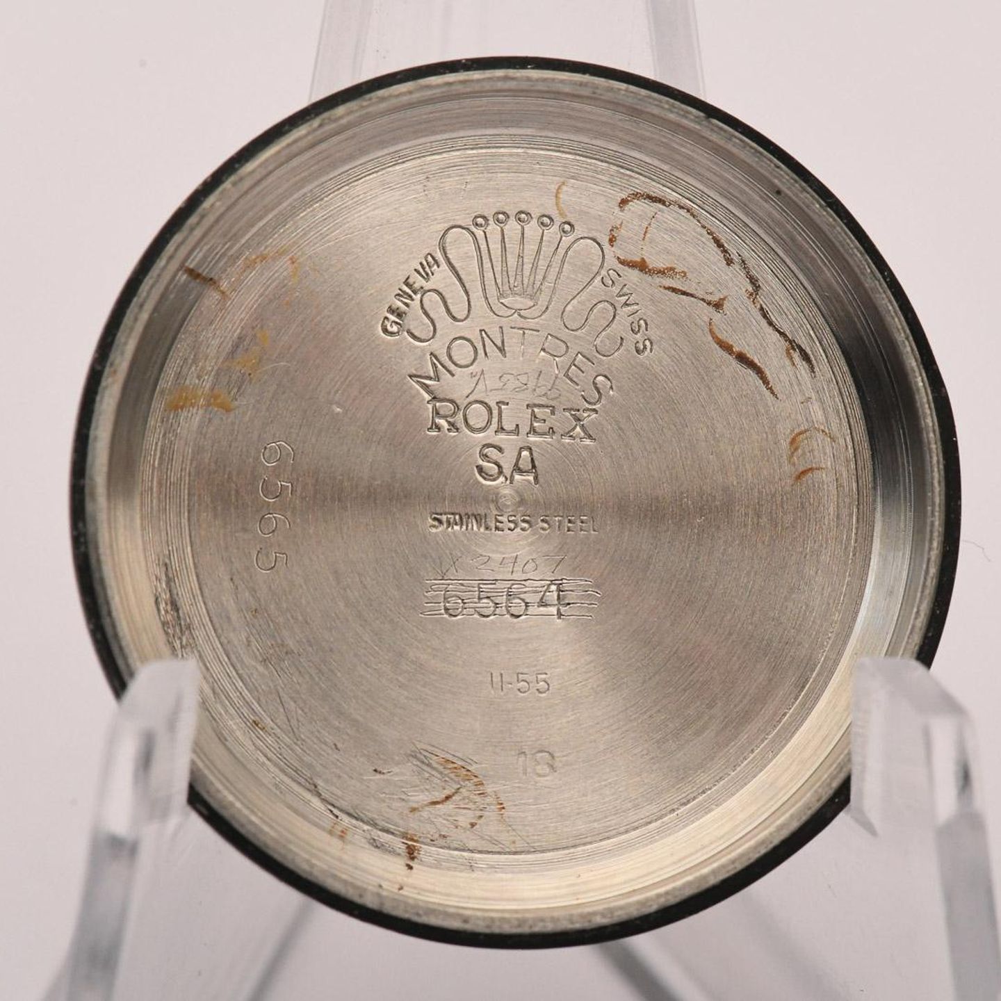 Rolex Oyster Perpetual 6565 (1955) - White dial 34 mm Steel case (16/16)