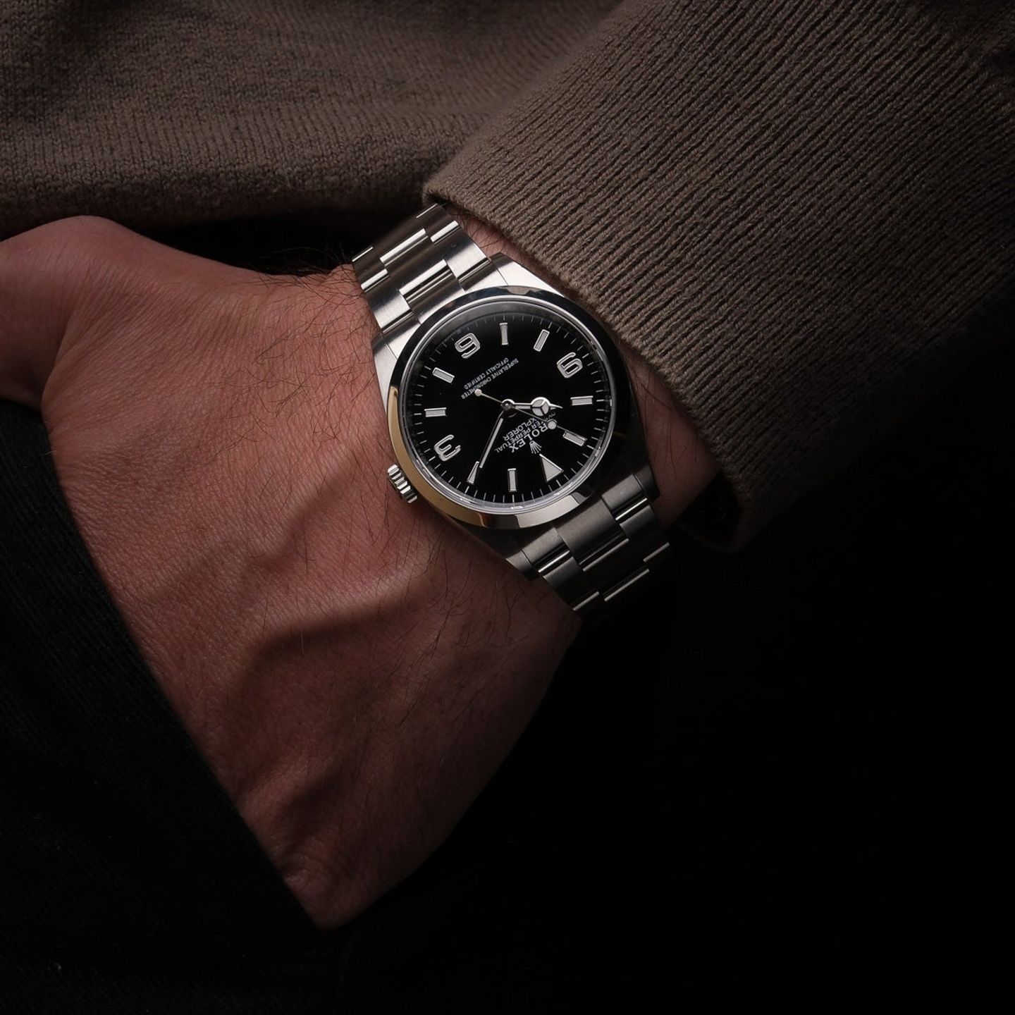 Rolex Explorer 124270 (Unknown (random serial)) - Black dial 36 mm Steel case (1/7)