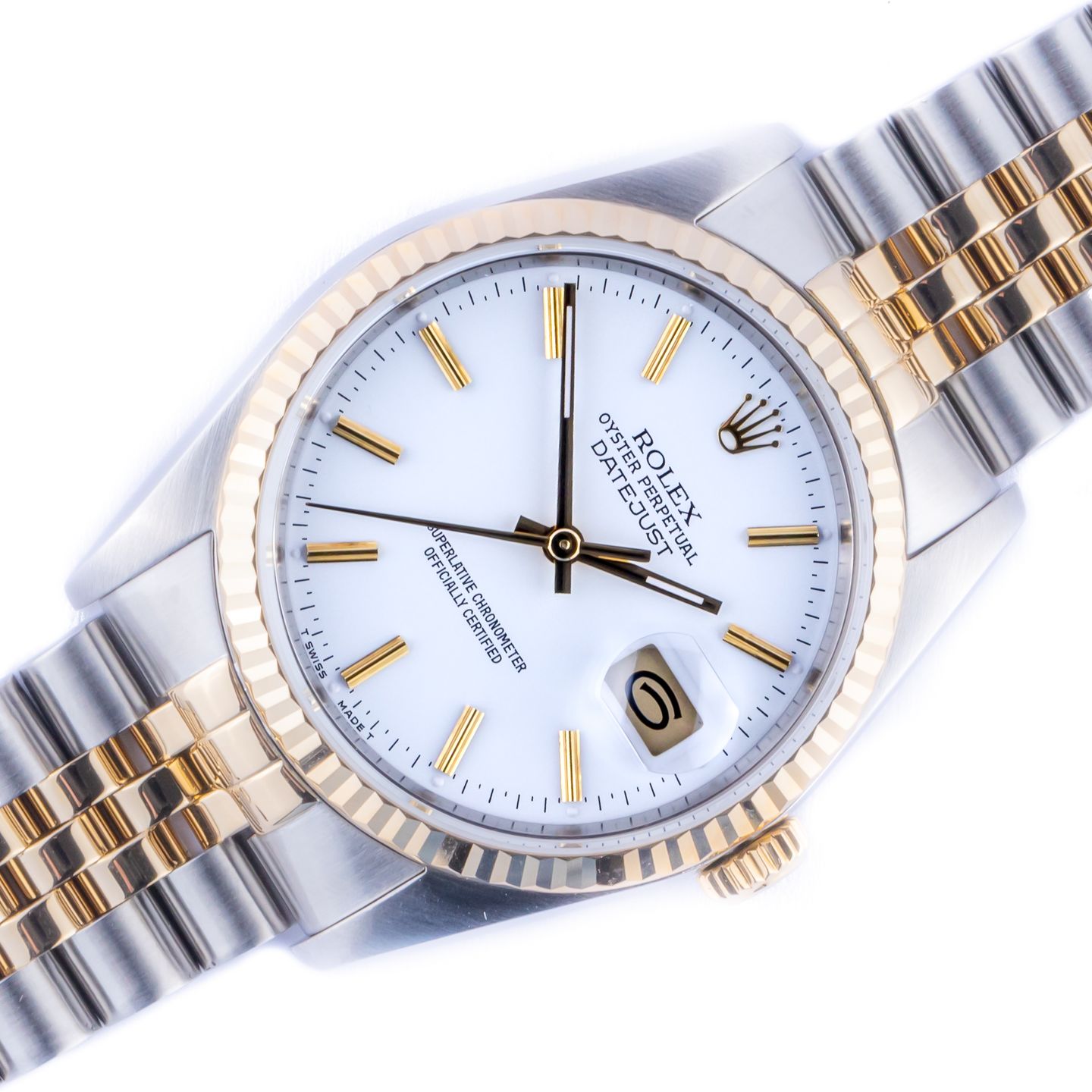 Rolex Datejust 36 16233 (1991) - 36 mm Gold/Steel case (1/8)