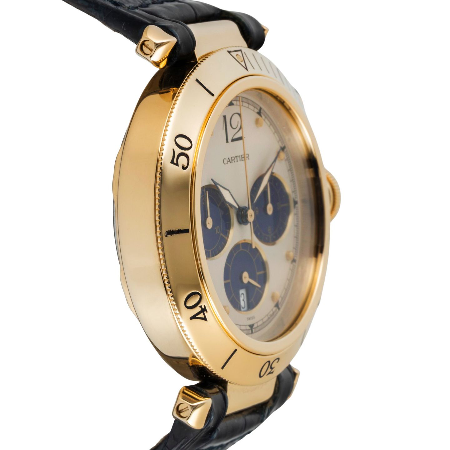 Cartier Pasha 30009 (1992) - 38mm Geelgoud (7/8)