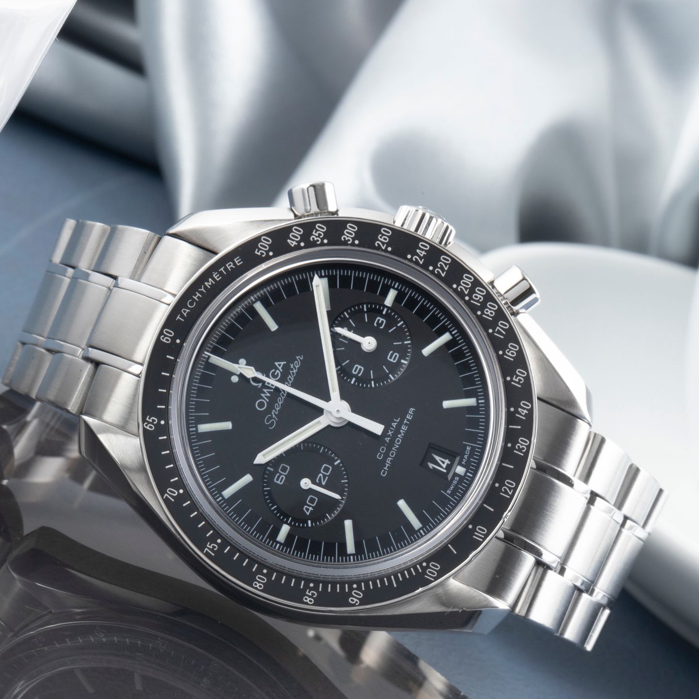 Omega Speedmaster 311.30.44.51.01.002 (2012) - Zwart wijzerplaat 44mm Staal (2/8)