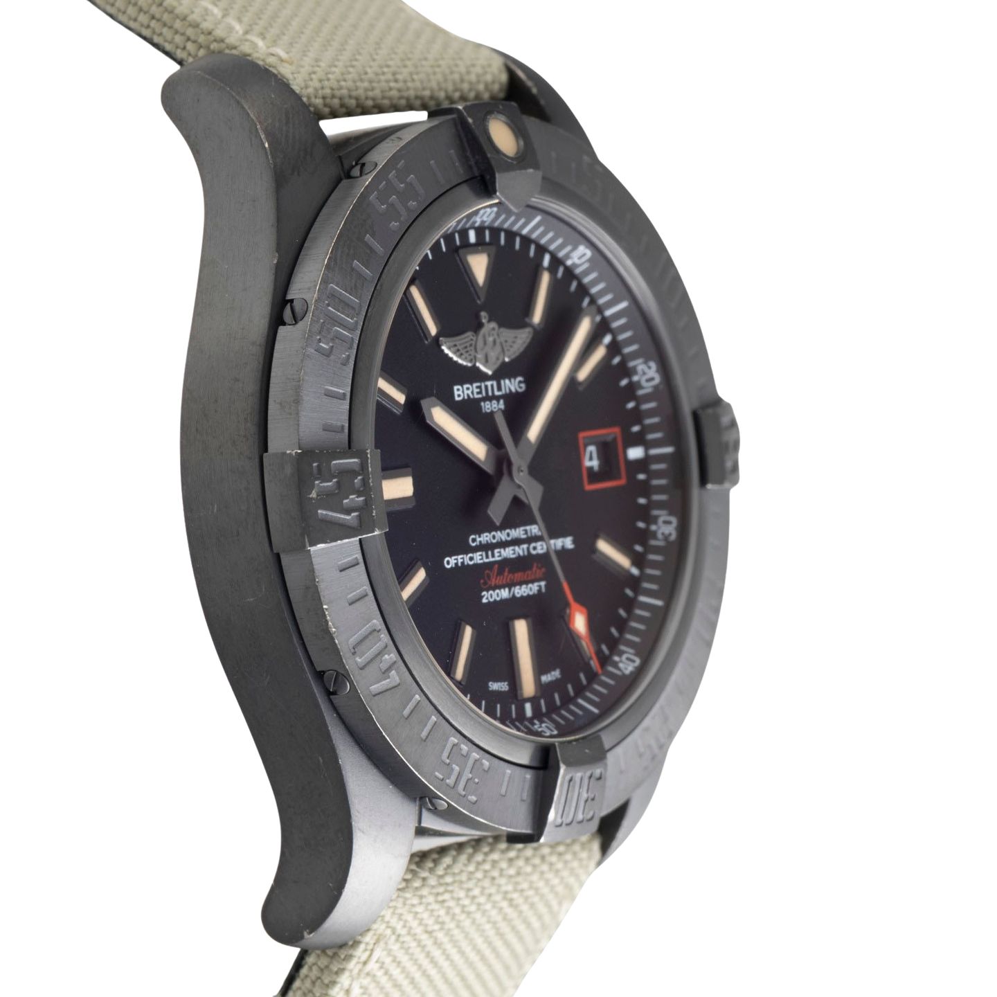 Breitling Avenger Blackbird 44 V1731110/BD74 (Unknown (random serial)) - Black dial 44 mm Titanium case (7/8)