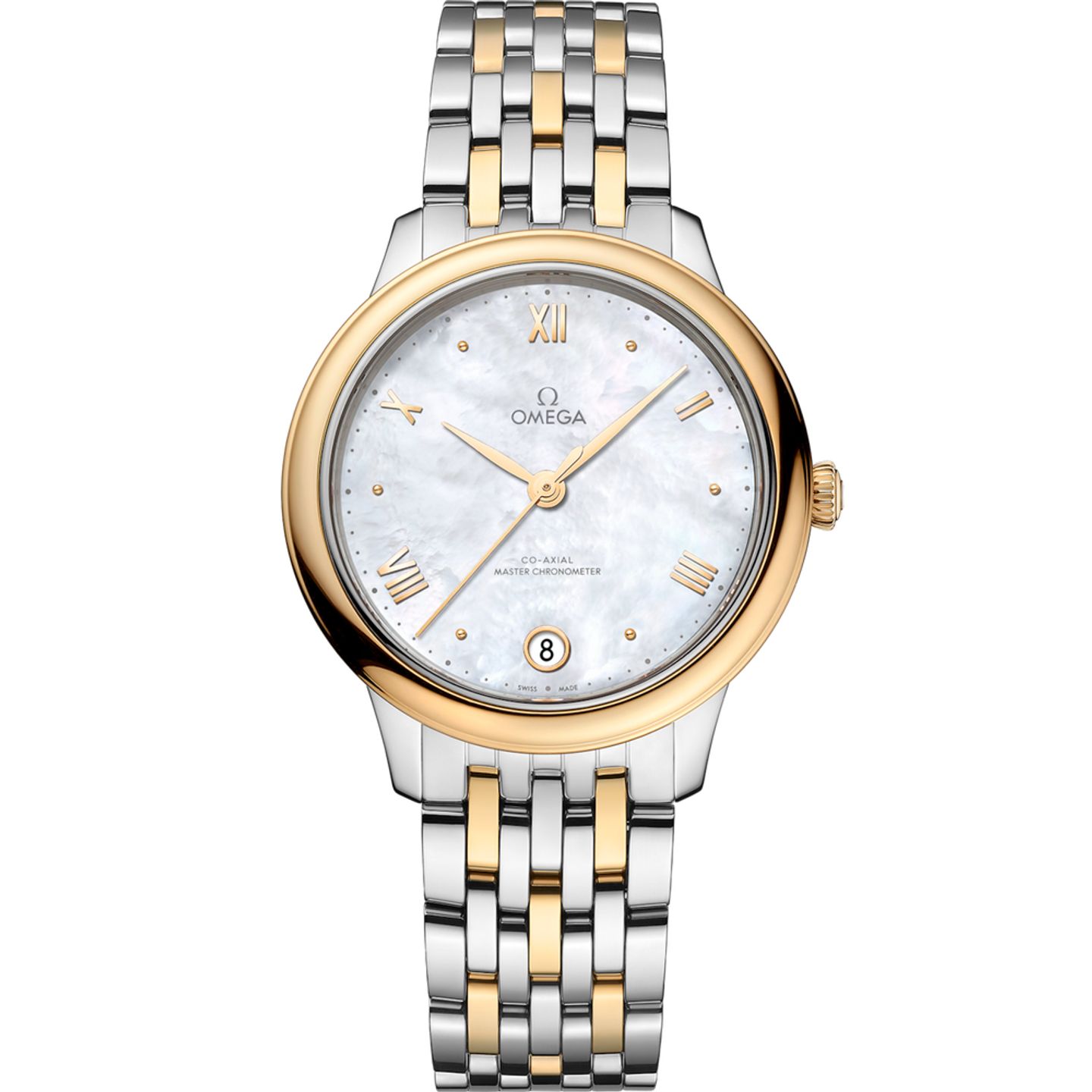 Omega De Ville 434.20.34.20.05.002 (2025) - White dial 34 mm Gold/Steel case (1/1)