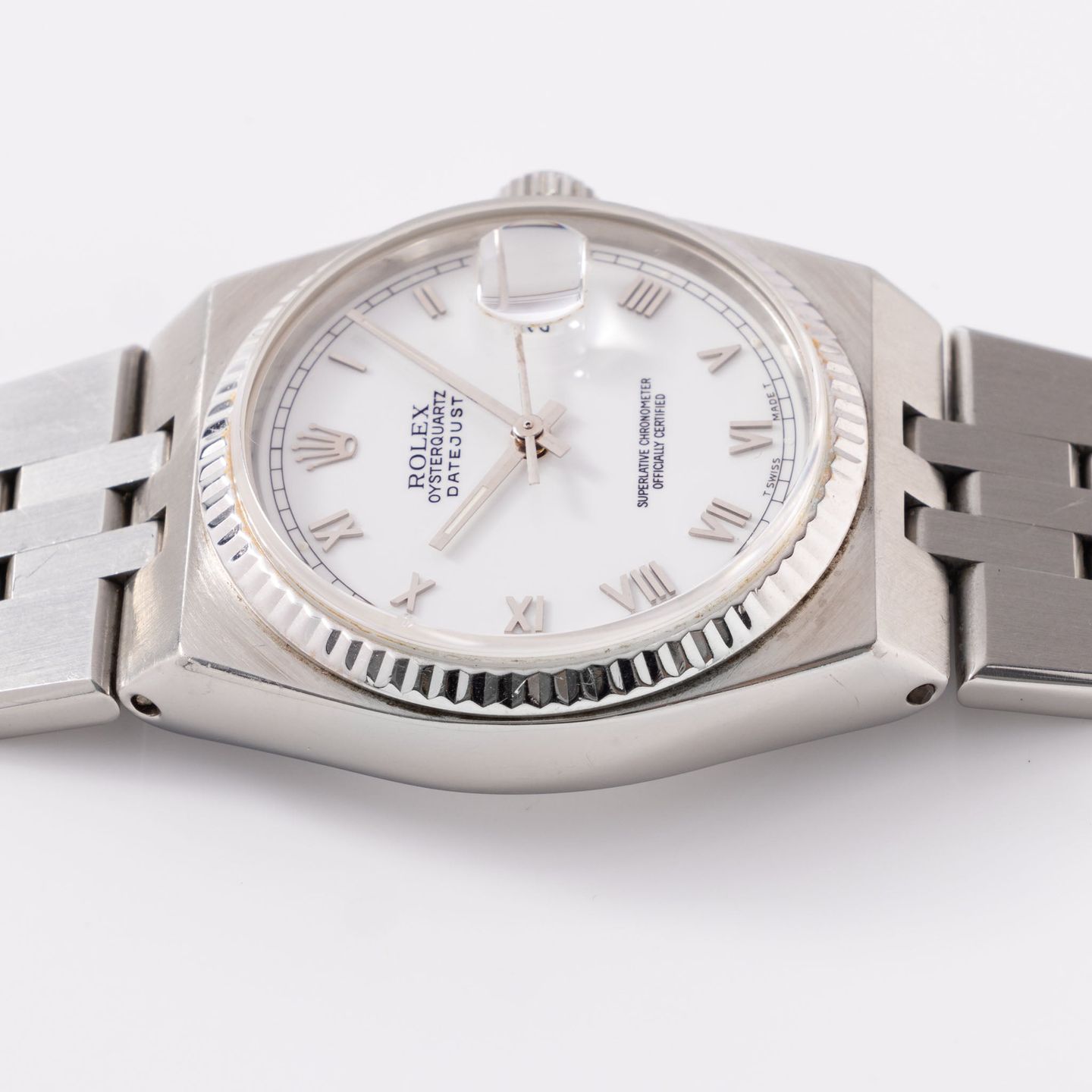 Rolex Datejust Oysterquartz 17014 (1980) - White dial Unknown Steel case (6/7)