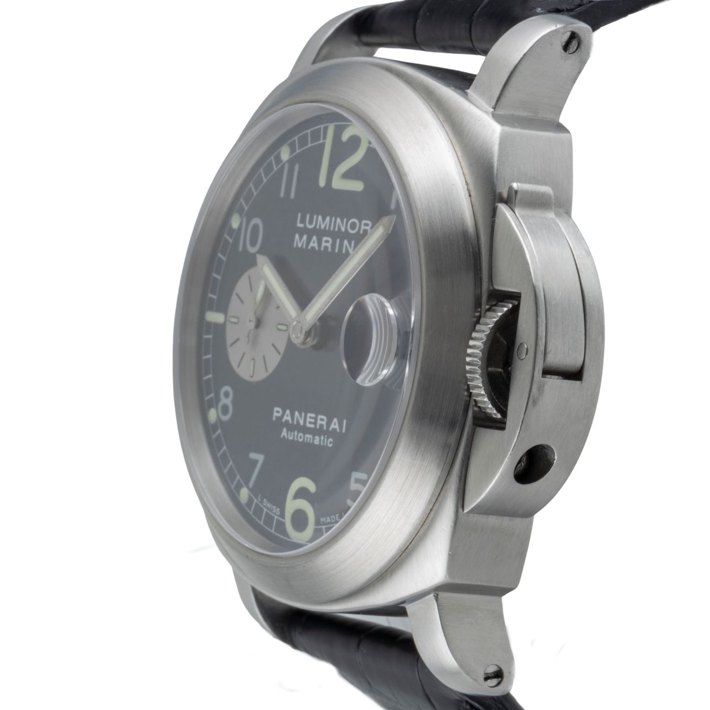 Panerai Luminor Marina Automatic PAM00086 (Onbekend (willekeurig serienummer)) - Blauw wijzerplaat 44mm Staal (7/8)