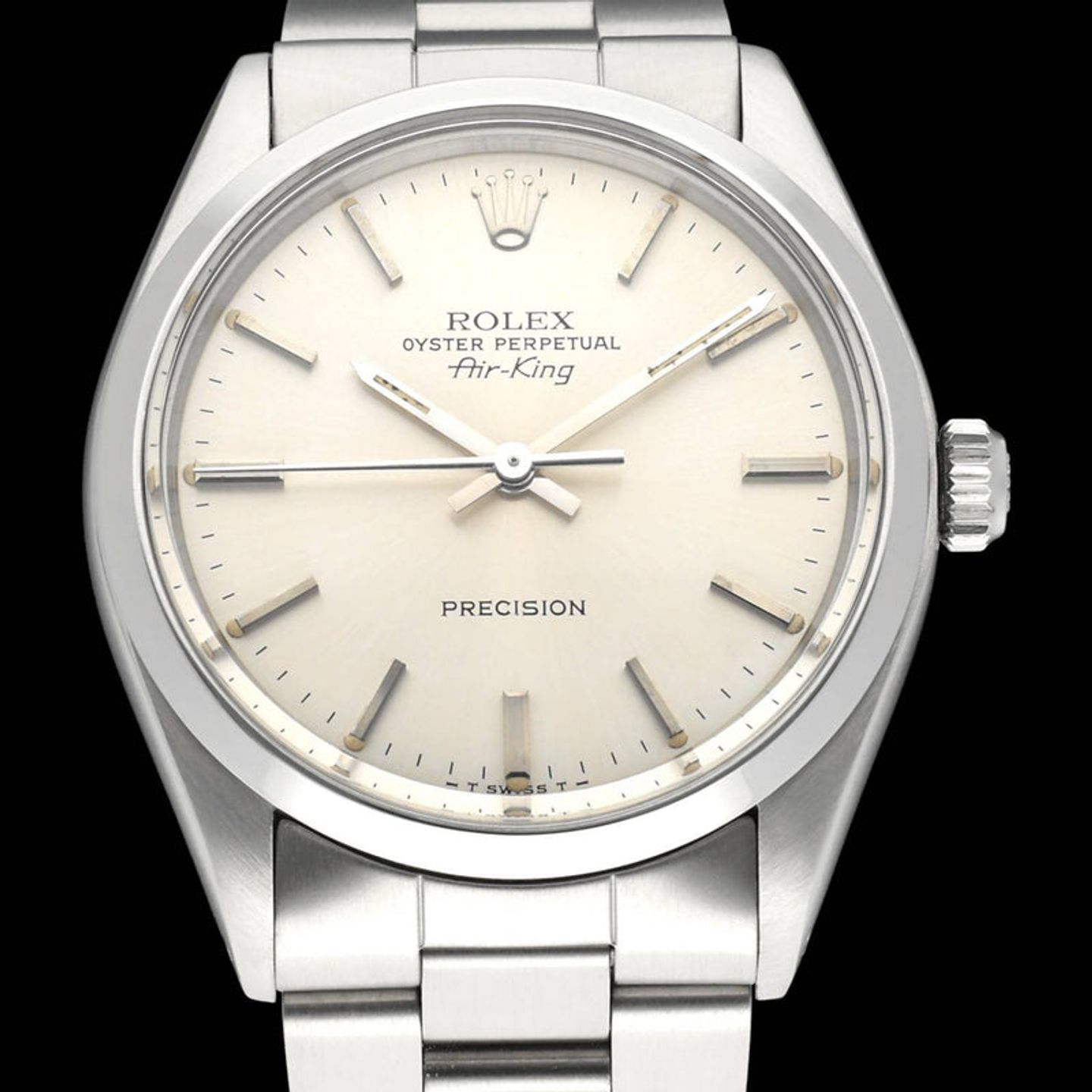 Rolex Air-King 5500 (1981) - Silver dial 34 mm Steel case (1/7)