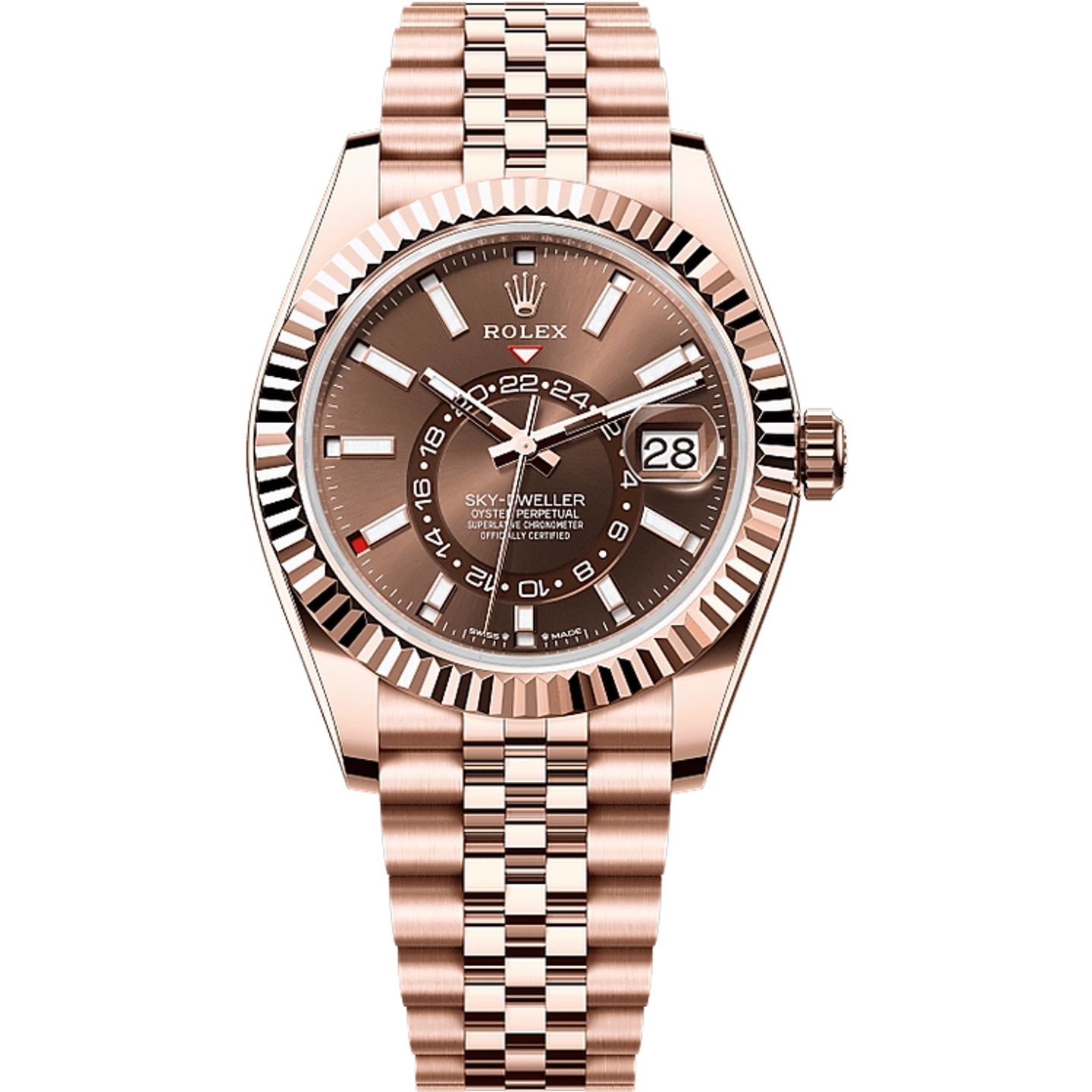 Rolex Sky-Dweller 336935 (2025) - Brown dial 42 mm Rose Gold case (1/1)