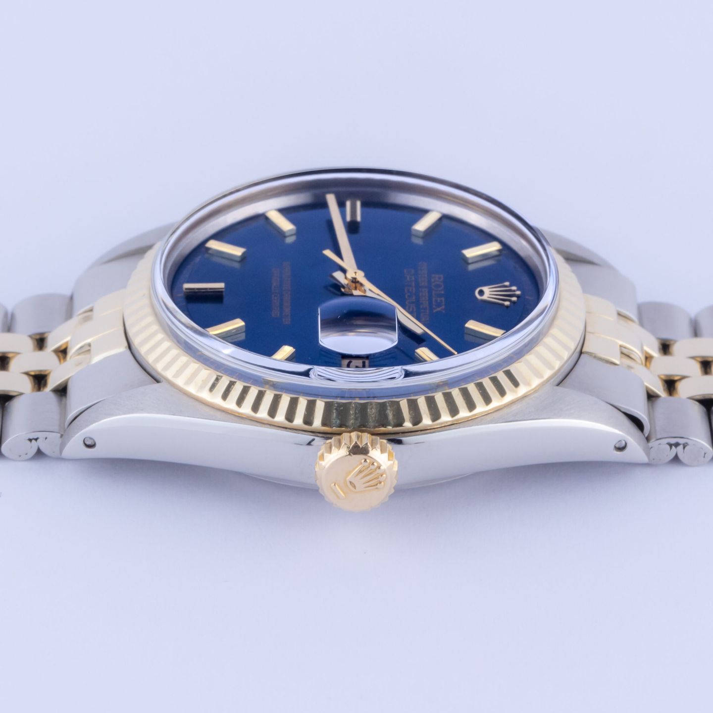 Rolex Datejust 36 16013 (1986) - Blauw wijzerplaat 36mm Goud/Staal (5/8)