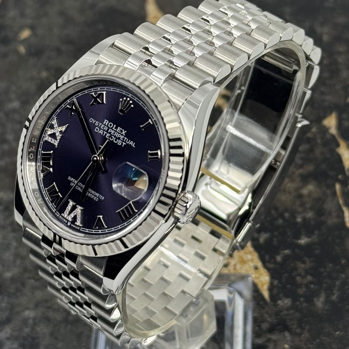 Rolex Datejust 36 126234 (2025) - Purple dial 36 mm Steel case (4/8)