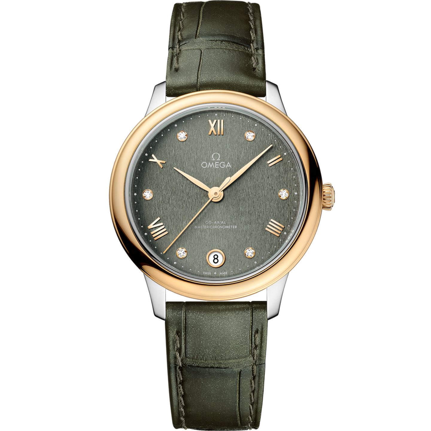 Omega De Ville 434.23.34.20.60.001 (2025) - Green dial 34 mm Gold/Steel case (1/1)