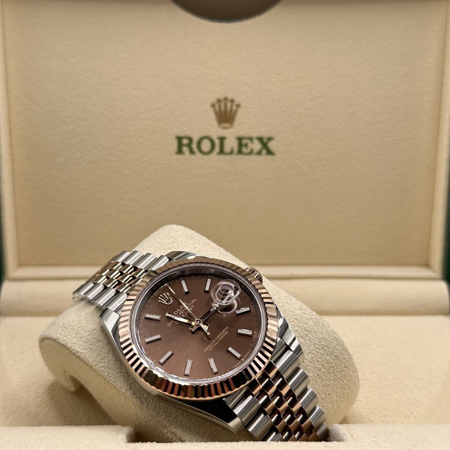 Rolex Datejust 41 126331 (Unknown (random serial)) - Brown dial 41 mm Steel case (5/6)