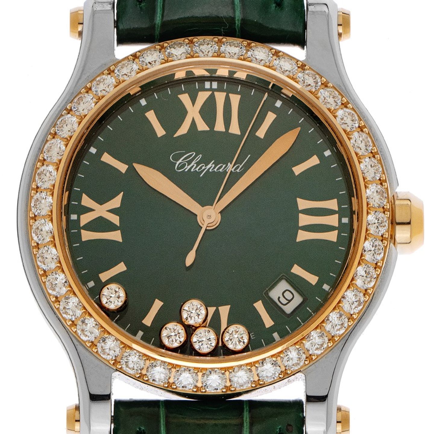Chopard Happy Sport 278582-6007 (2021) - Green dial 36 mm Steel case (1/7)