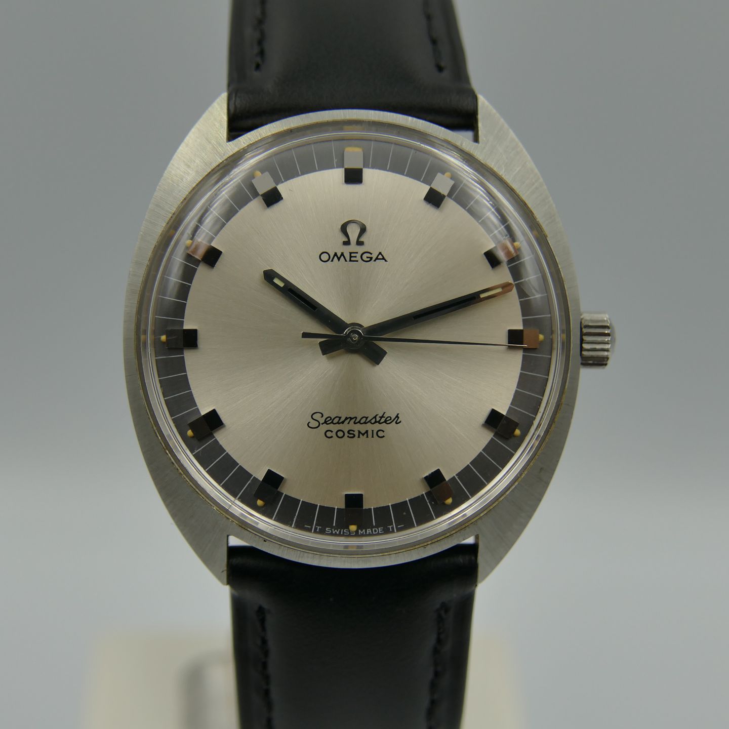 Omega Vintage seamaster cosmic hand wind cal. 601 two tone 34mm vintage 60s (1960) - Silver dial 34 mm Steel case (2/8)