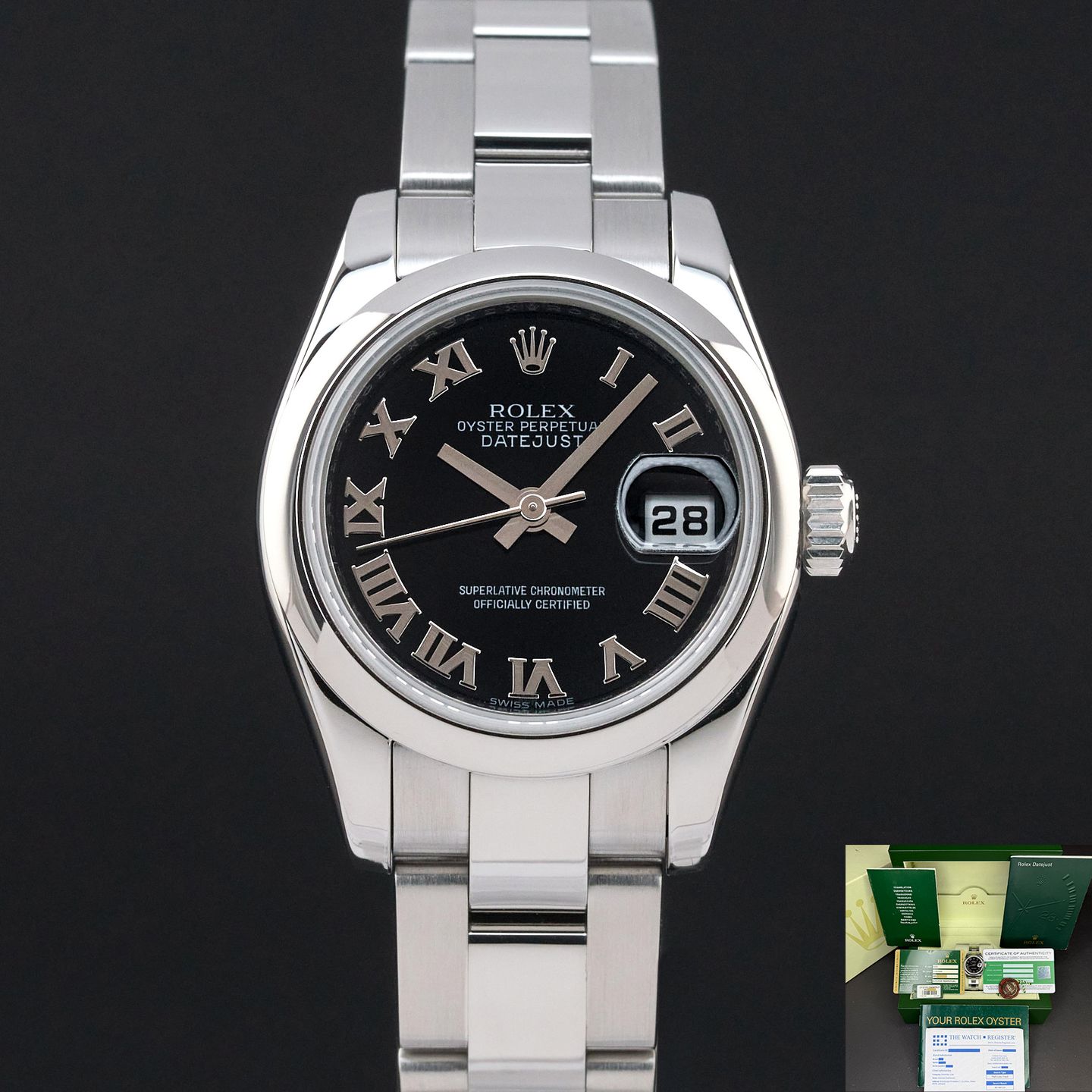 Rolex Lady-Datejust 179160 (2011) - 26mm Staal (1/8)