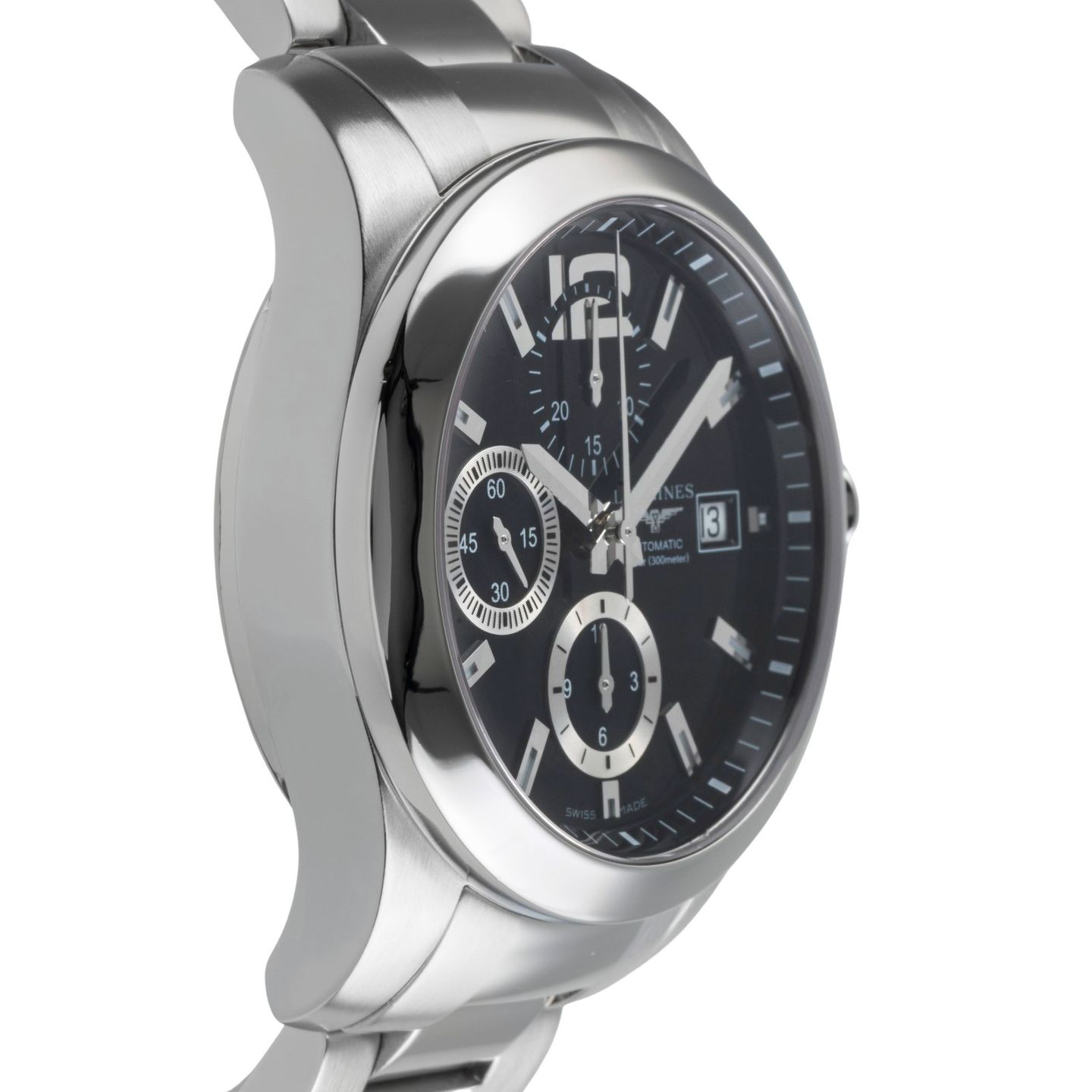 Longines Conquest L3.678.4.56.6 (2015) - Zwart wijzerplaat 41mm Staal (7/8)