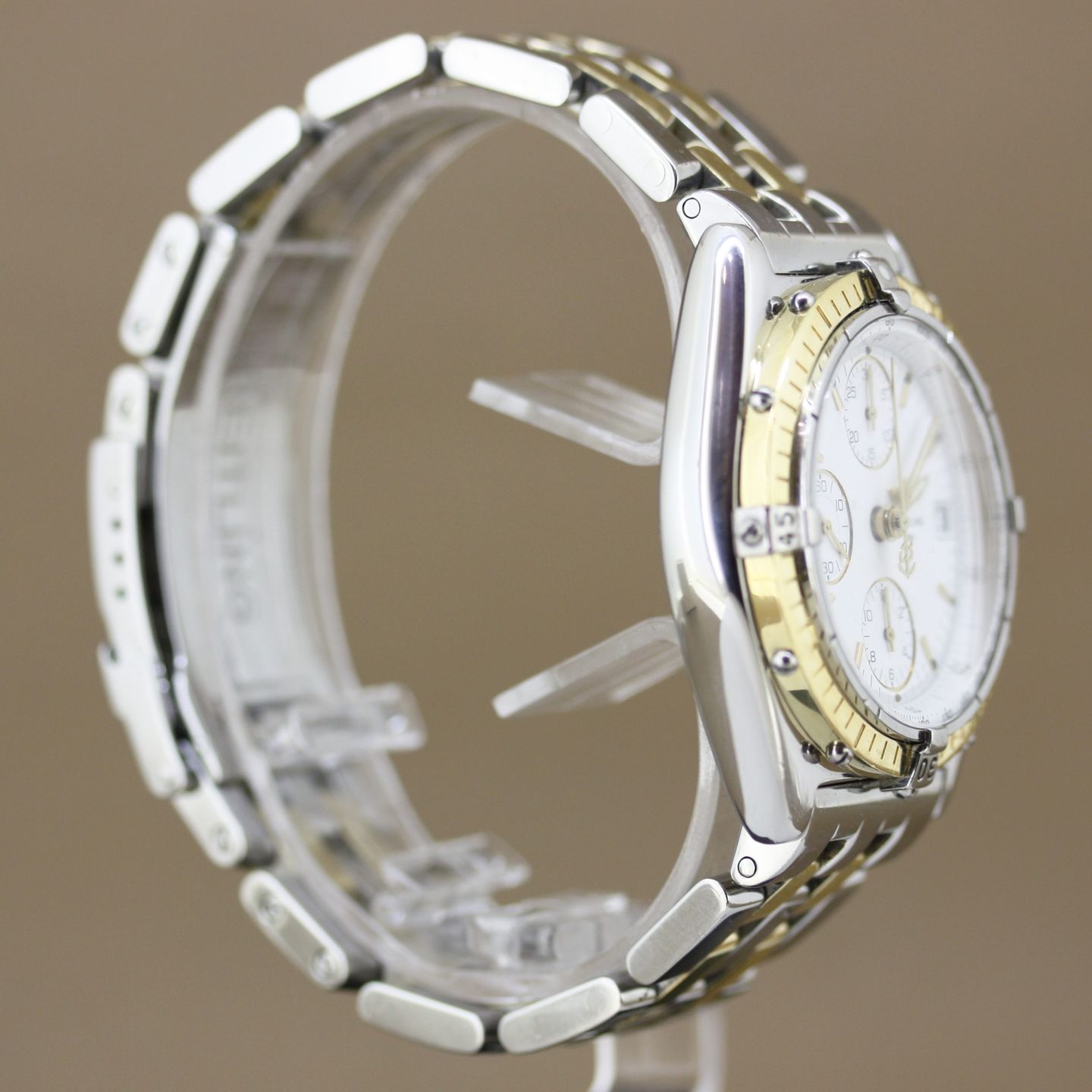 Breitling Chronomat D13048.1 (1999) - White dial 40 mm Gold/Steel case (4/8)