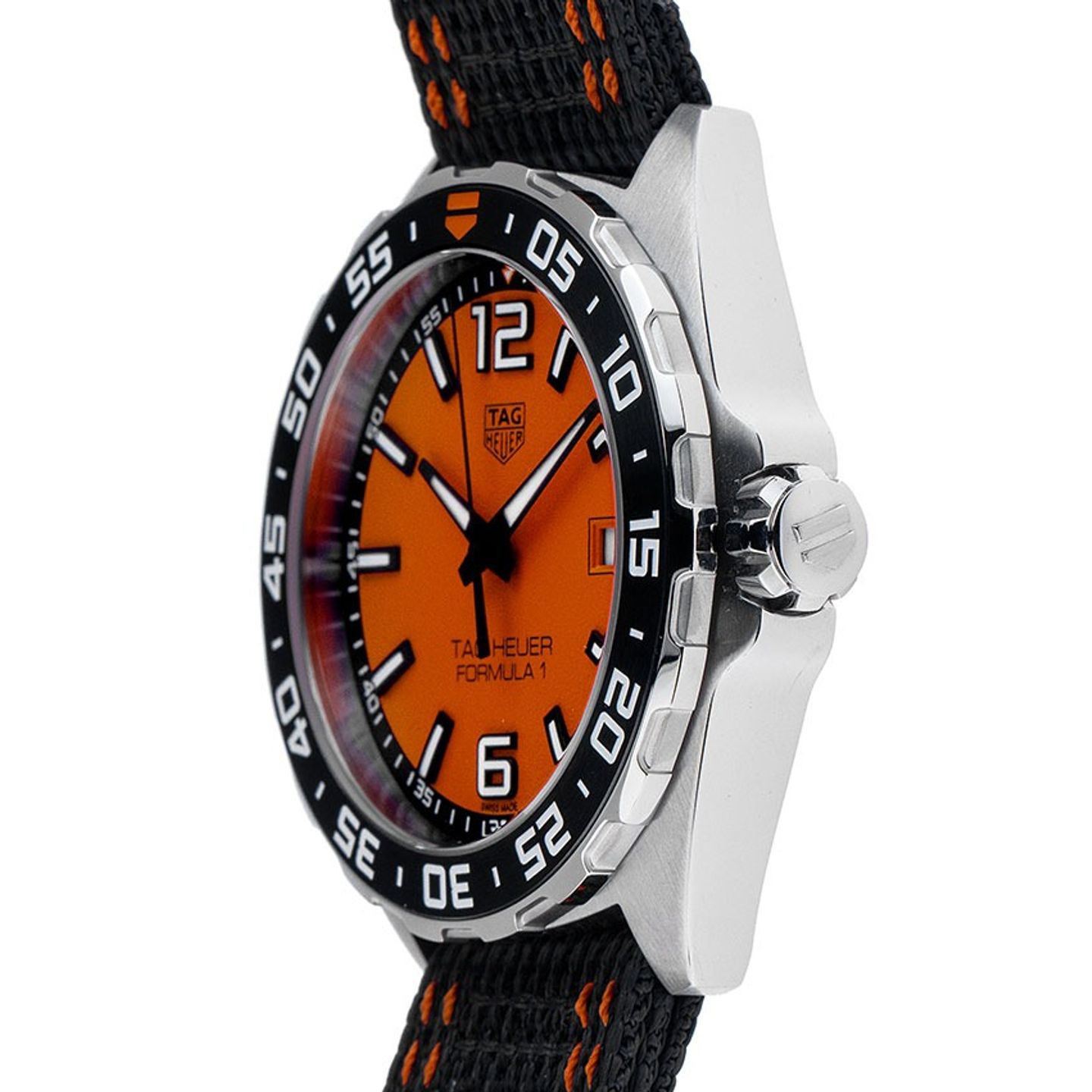 TAG Heuer Formula 1 Quartz WAZ101A.FC8305 (2025) - Oranje wijzerplaat 43mm Staal (4/7)