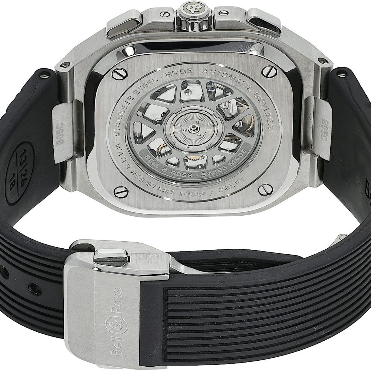 Bell & Ross BR 05 BR05C-BLC-ST/SRB (Onbekend (willekeurig serienummer)) - Zwart wijzerplaat 43mm Staal (5/5)