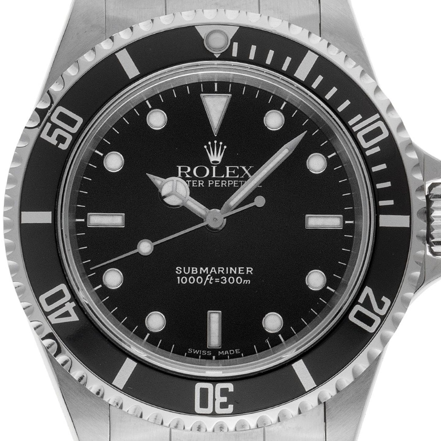 Rolex Submariner No Date 14060M (1990) - 40mm Staal (1/8)