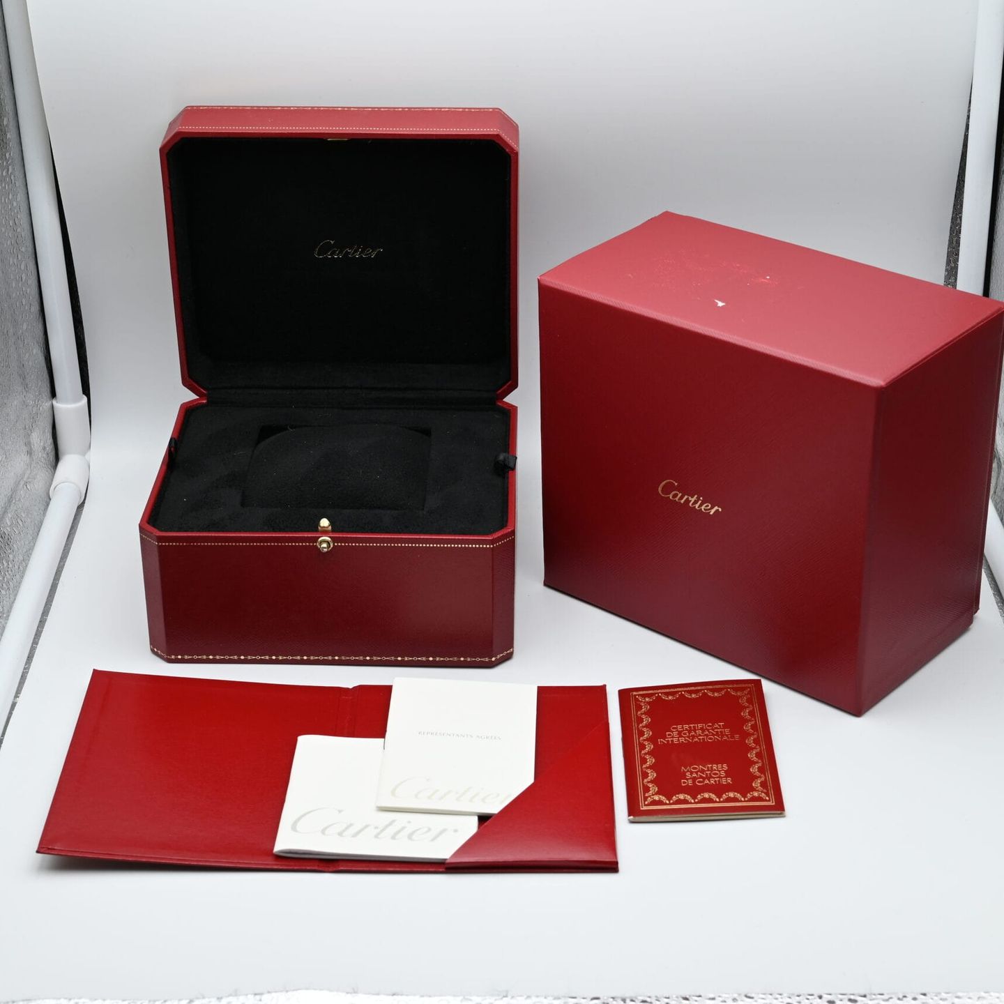 Cartier Santos Galbée 987901 (1995) - White dial 29 mm Steel case (2/8)