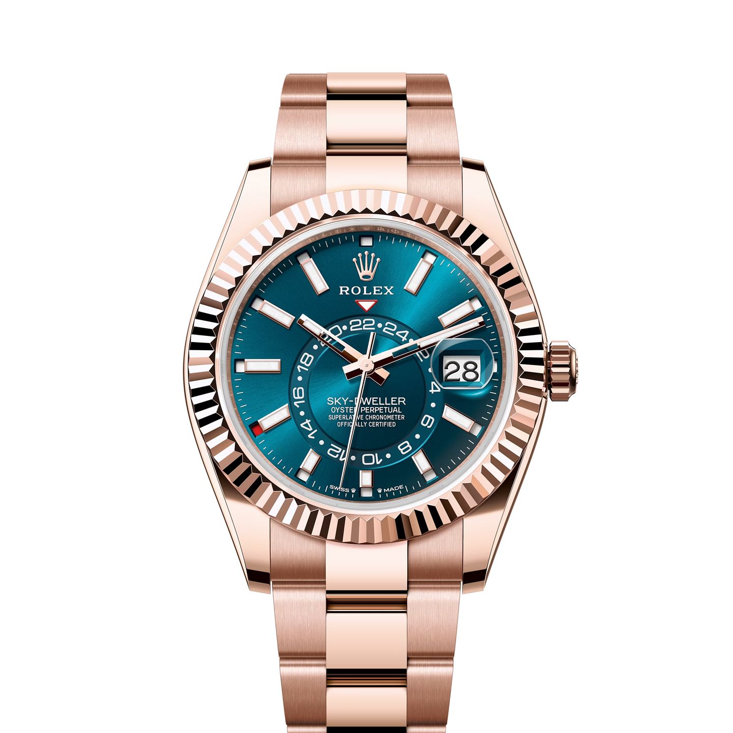 Rolex Sky-Dweller 336935 (2024) - Blue dial 42 mm Rose Gold case (1/8)