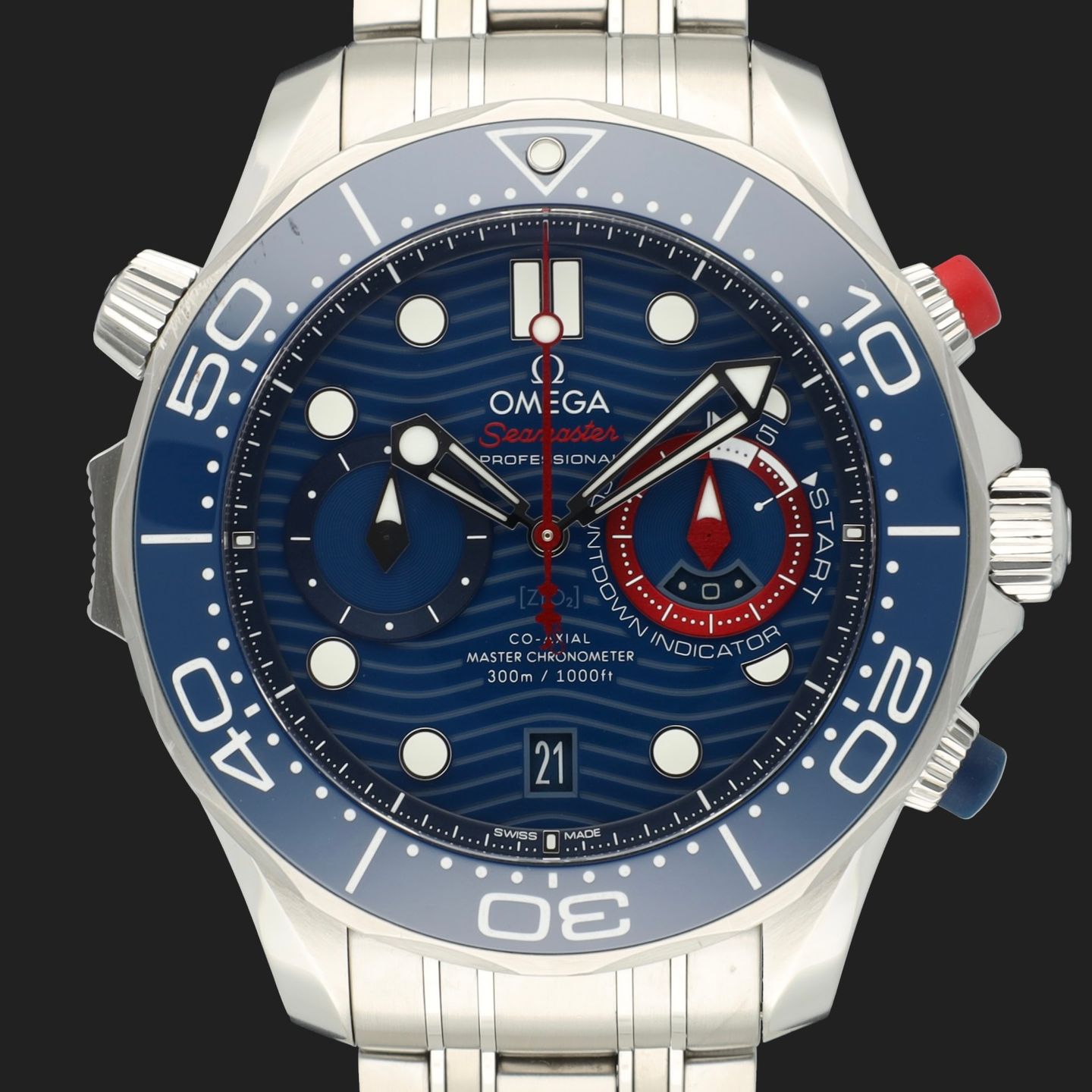 Omega Seamaster Diver 300 M 210.30.44.51.03.002 (2022) - Blue dial 44 mm Steel case (3/8)