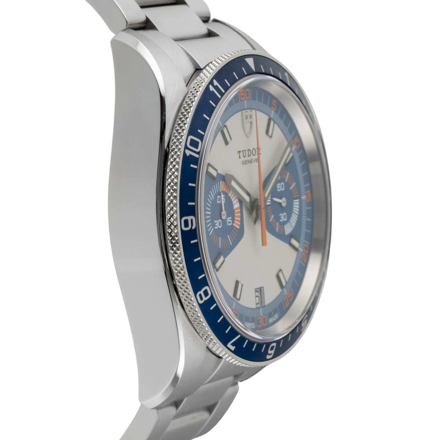 Tudor Heritage Chrono Blue 70330B (Onbekend (willekeurig serienummer)) - Meerkleurig wijzerplaat 42mm Staal (7/8)