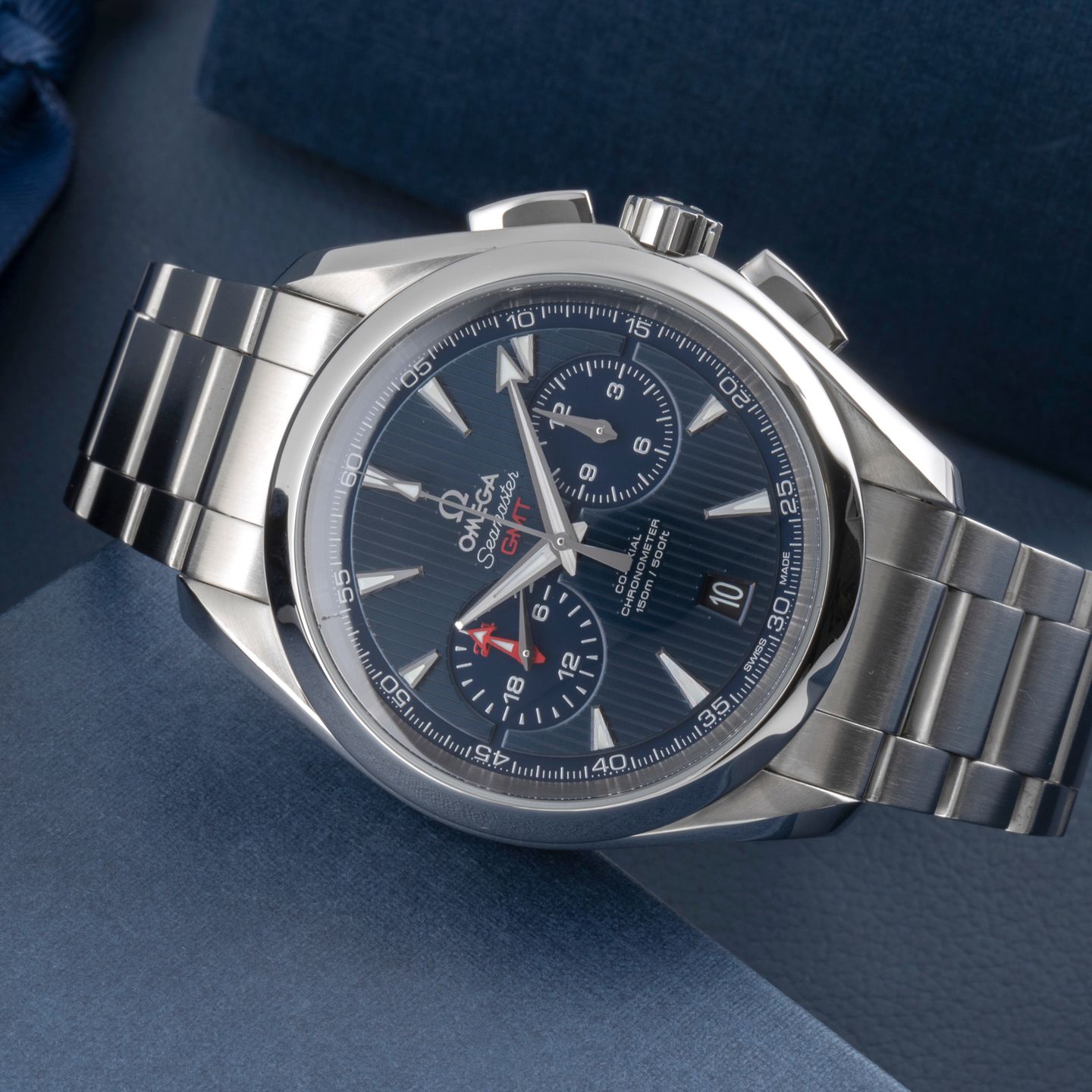 Omega Seamaster Aqua Terra 231.10.43.52.03.001 (2020) - Blue dial 43 mm Steel case (2/8)