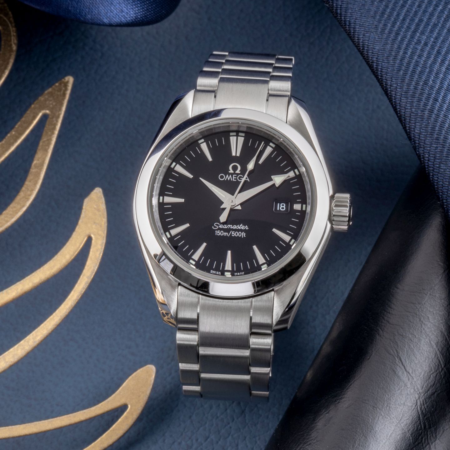 Omega Seamaster Aqua Terra 2577.50.00 (2005) - Zwart wijzerplaat 29mm Staal (1/8)