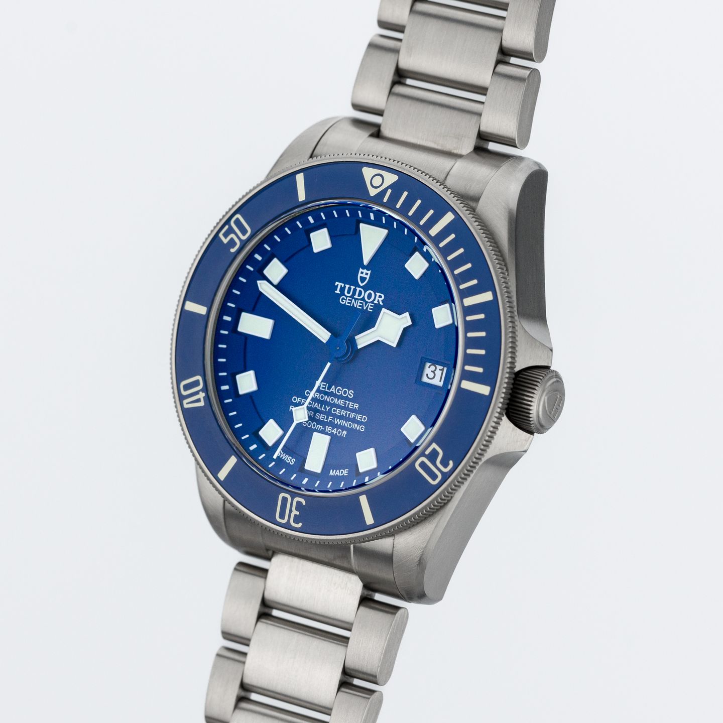 Tudor Pelagos M25600TB-0001 (Onbekend (willekeurig serienummer)) - Blauw wijzerplaat 42mm Titanium (3/8)