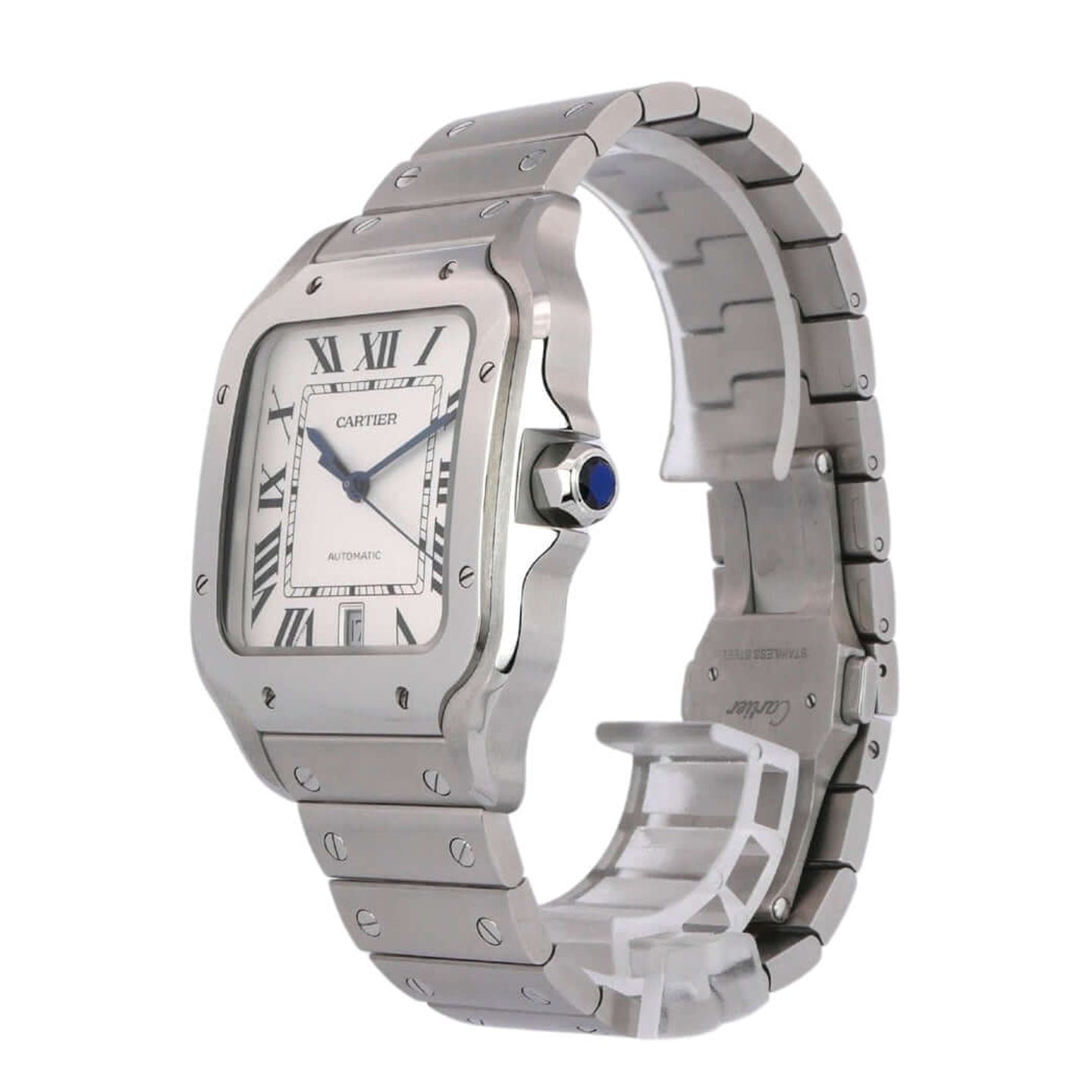 Cartier Santos WSSA0018 (2020) - Zilver wijzerplaat 40mm Staal (4/8)