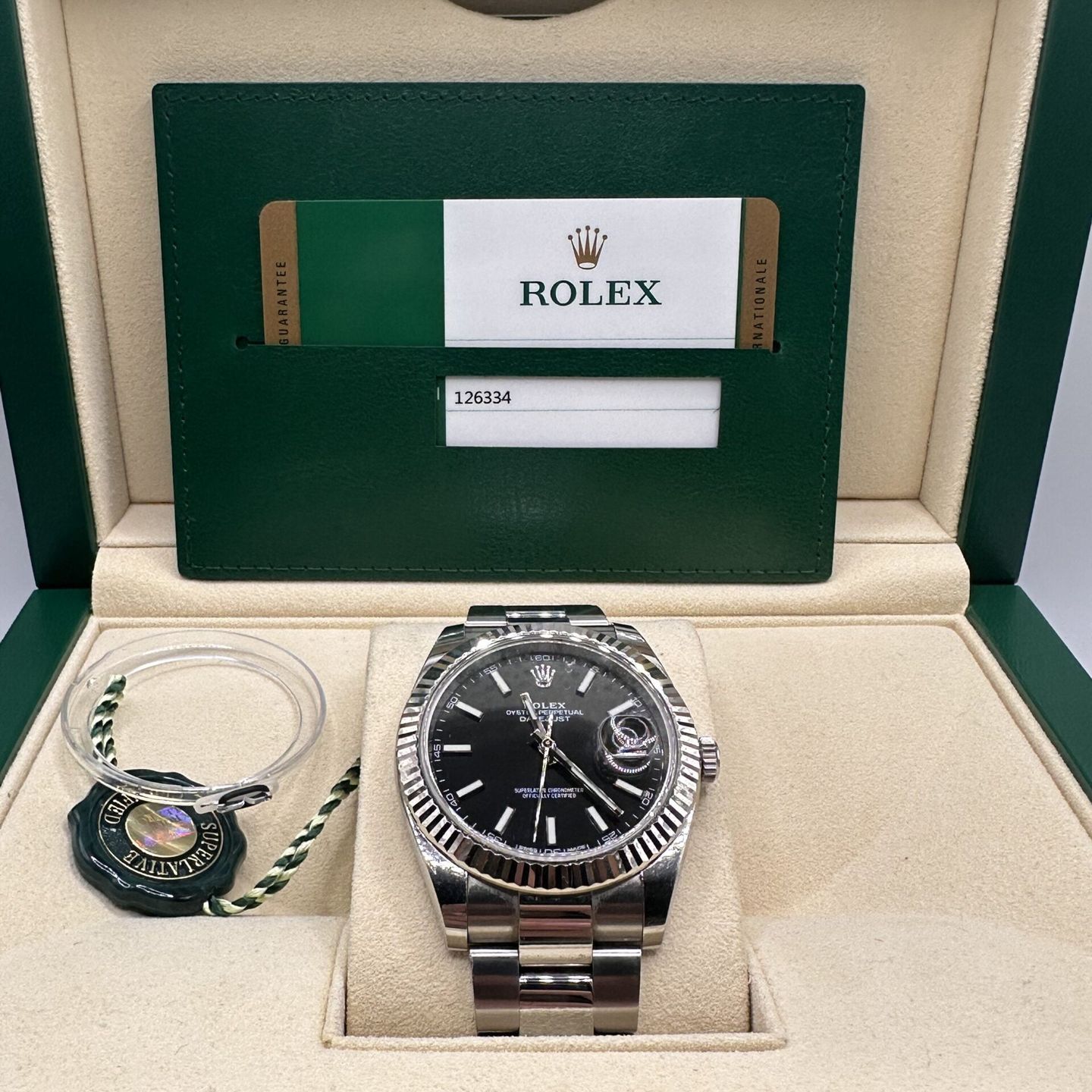 Rolex Datejust 41 126334 (2018) - Zwart wijzerplaat 41mm Staal (2/6)