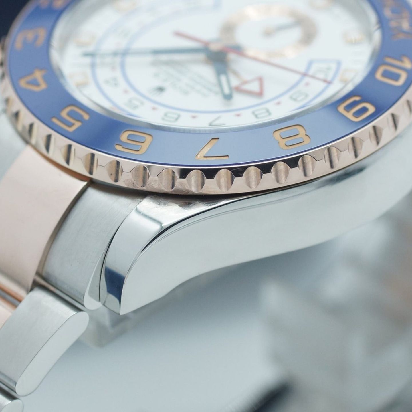 Rolex Yacht-Master II 116681 (2013) - White dial 44 mm Gold/Steel case (8/8)