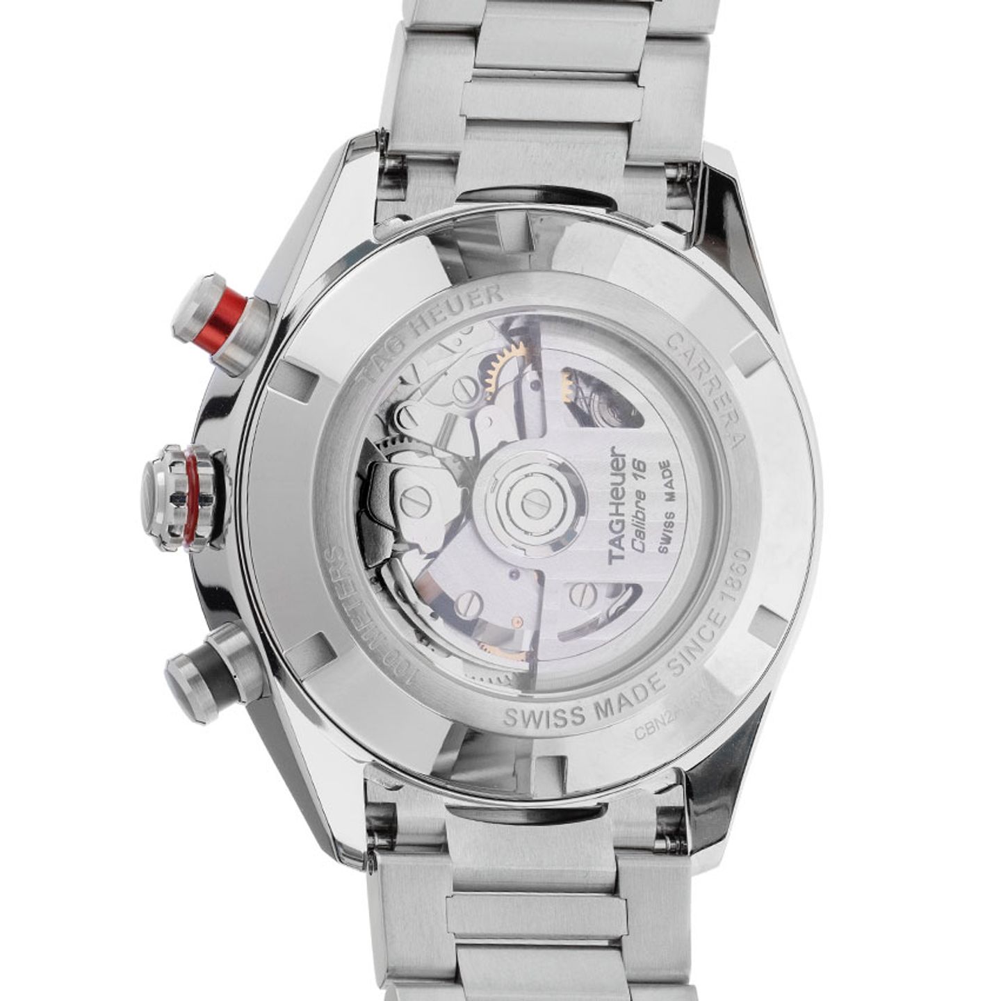 TAG Heuer Carrera Calibre 16 CBN2A1AA.BA0643 (2026) - Black dial 44 mm Steel case (6/8)