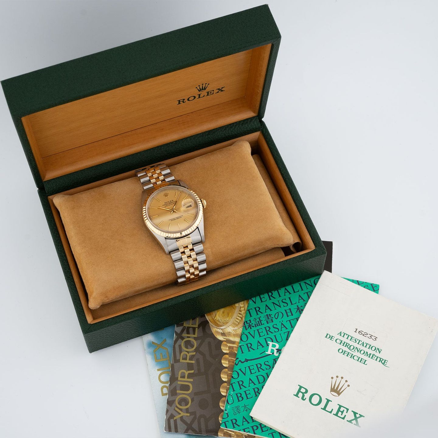 Rolex Datejust 36 16233 (1997) - 36 mm Gold/Steel case (5/5)