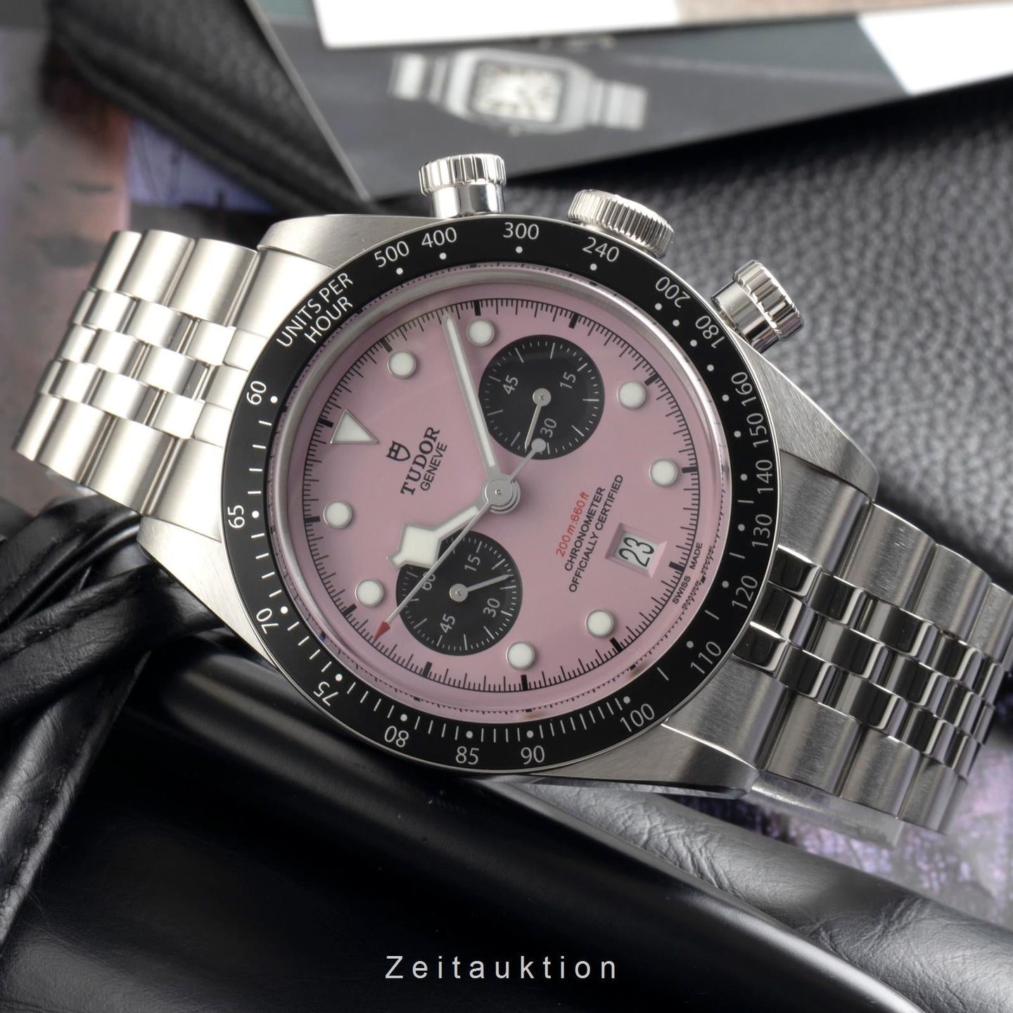 Tudor Black Bay Chrono 79360N (Unknown (random serial)) - Pink dial 41 mm Steel case (2/8)
