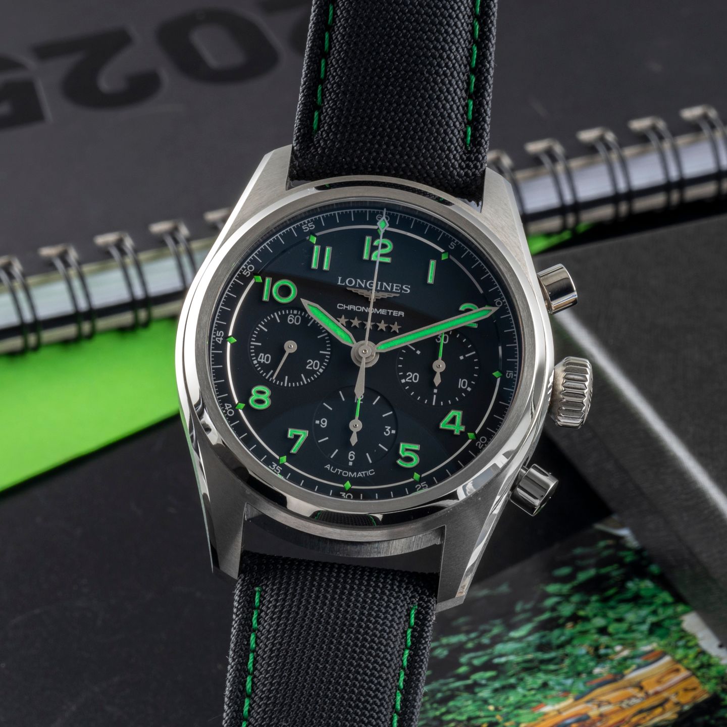 Longines Spirit L3.829.1.53.2 (Unknown (random serial)) - Black dial 42 mm Titanium case (3/8)