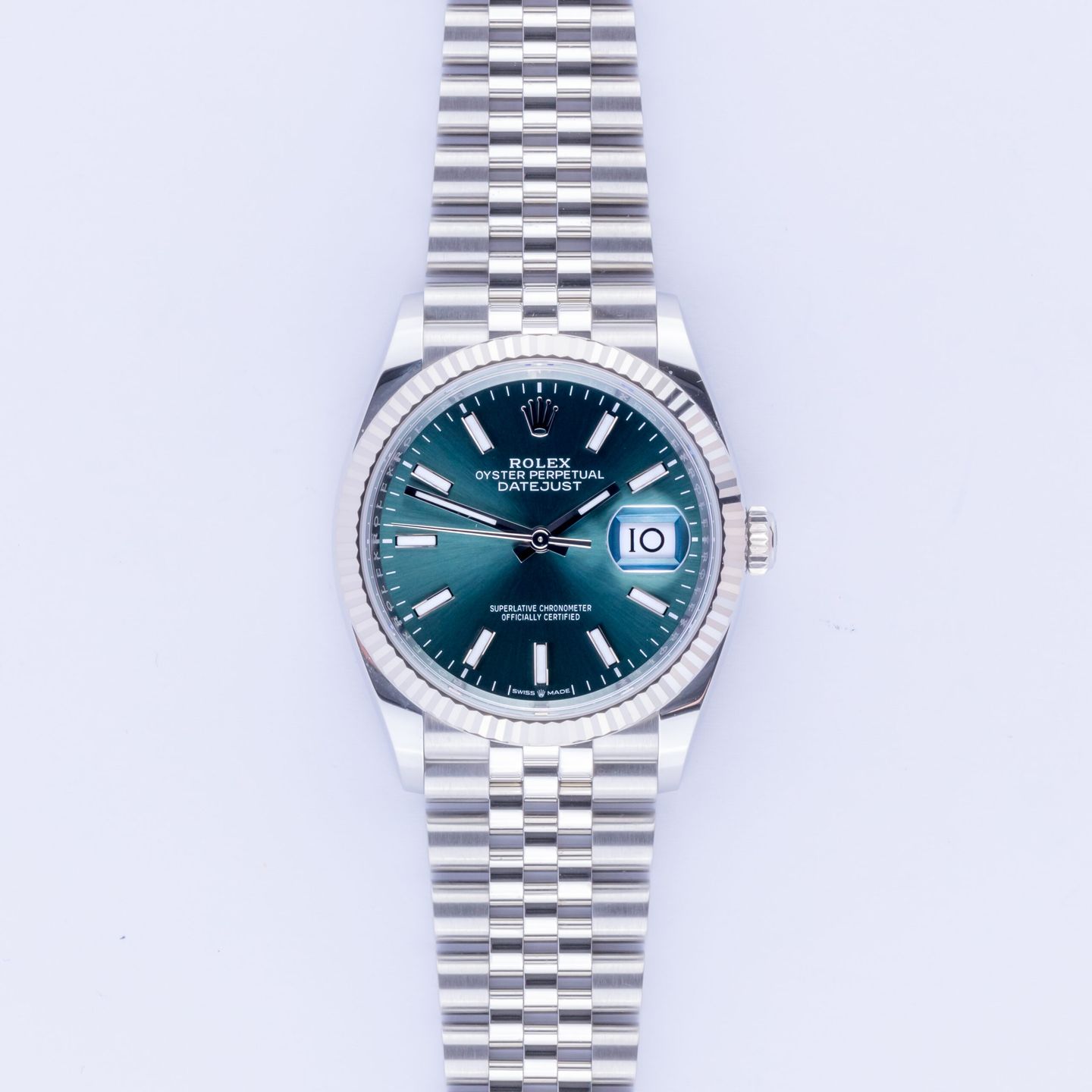 Rolex Datejust 36 126234 (2024) - Groen wijzerplaat 36mm Staal (3/8)