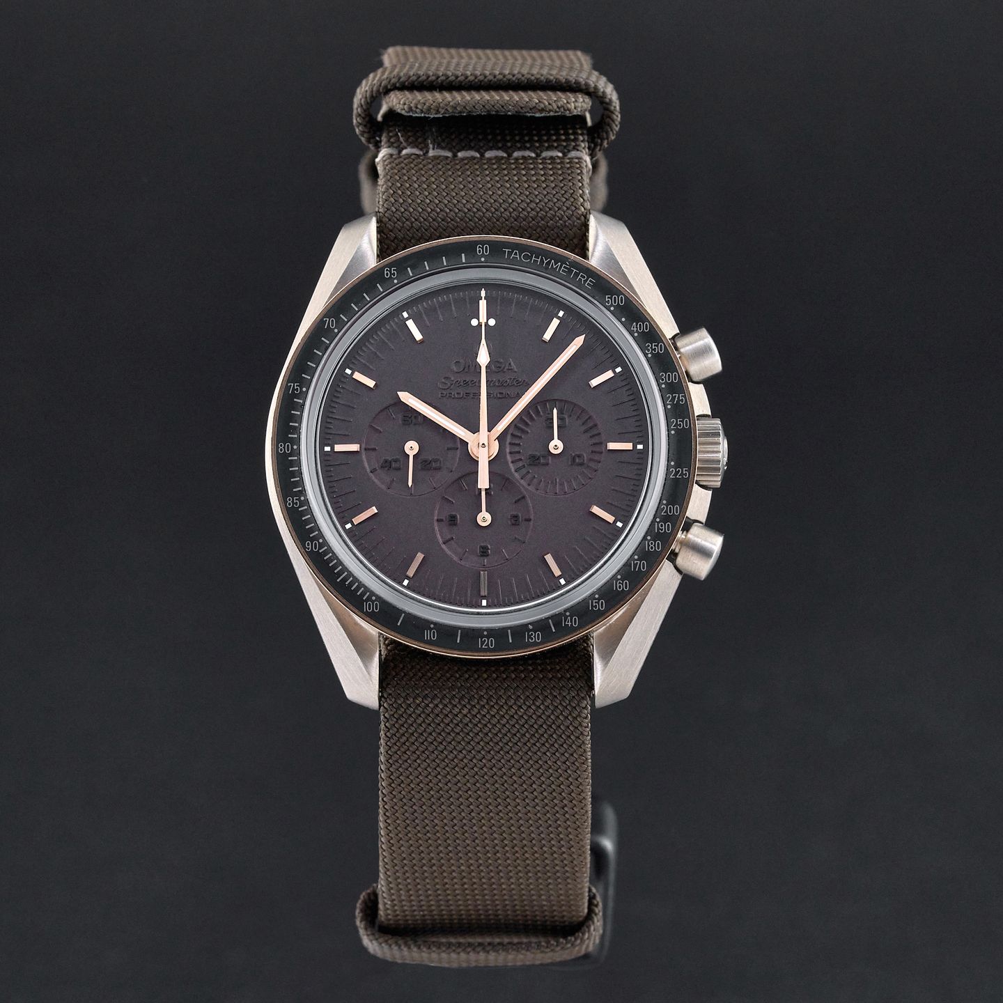 Omega Speedmaster Professional Moonwatch 311.62.42.30.06.001 (2014) - Grey dial 42 mm Rose Gold case (3/7)